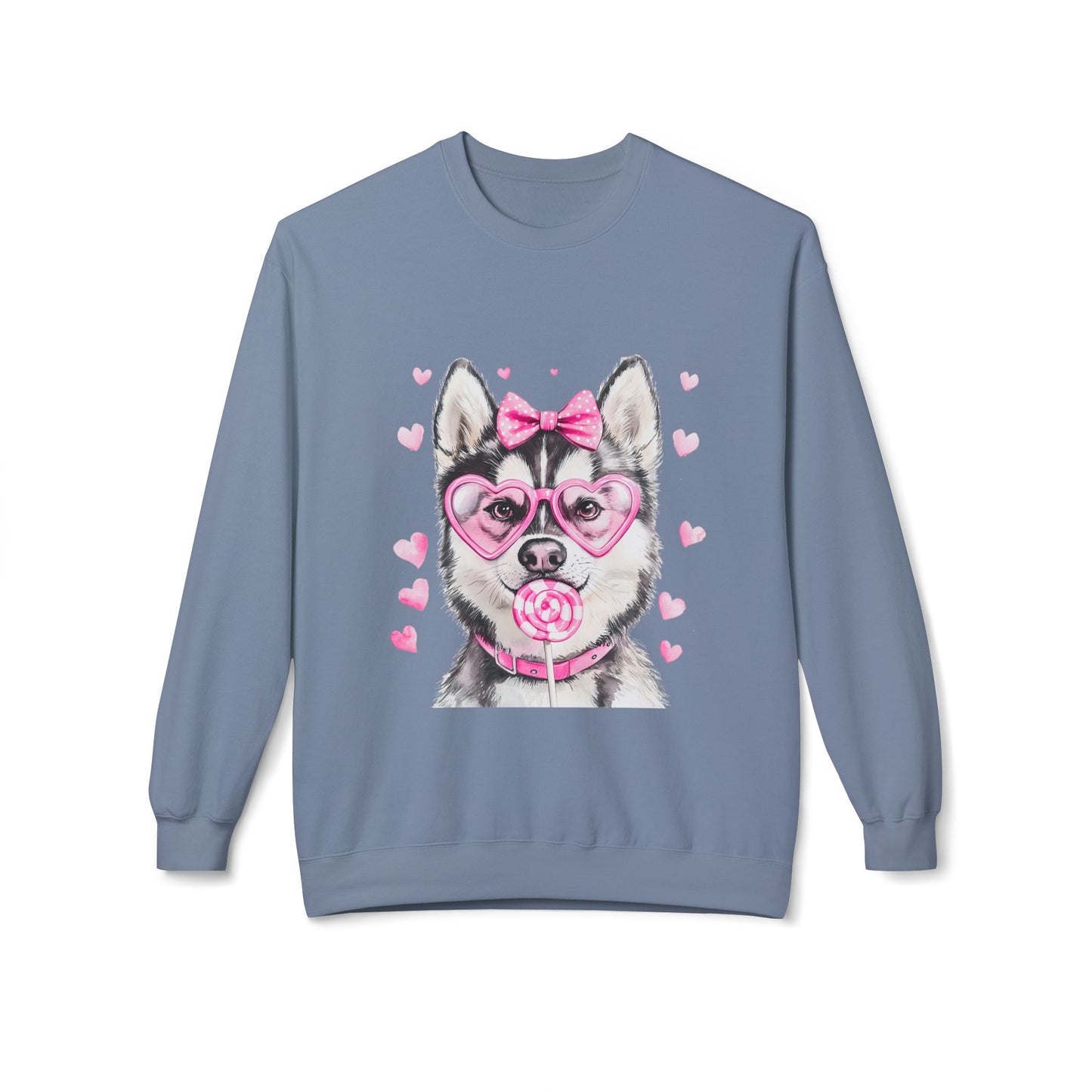 Valentines Unisex Midweight Soft style Fleece Crewneck Sweatshirt