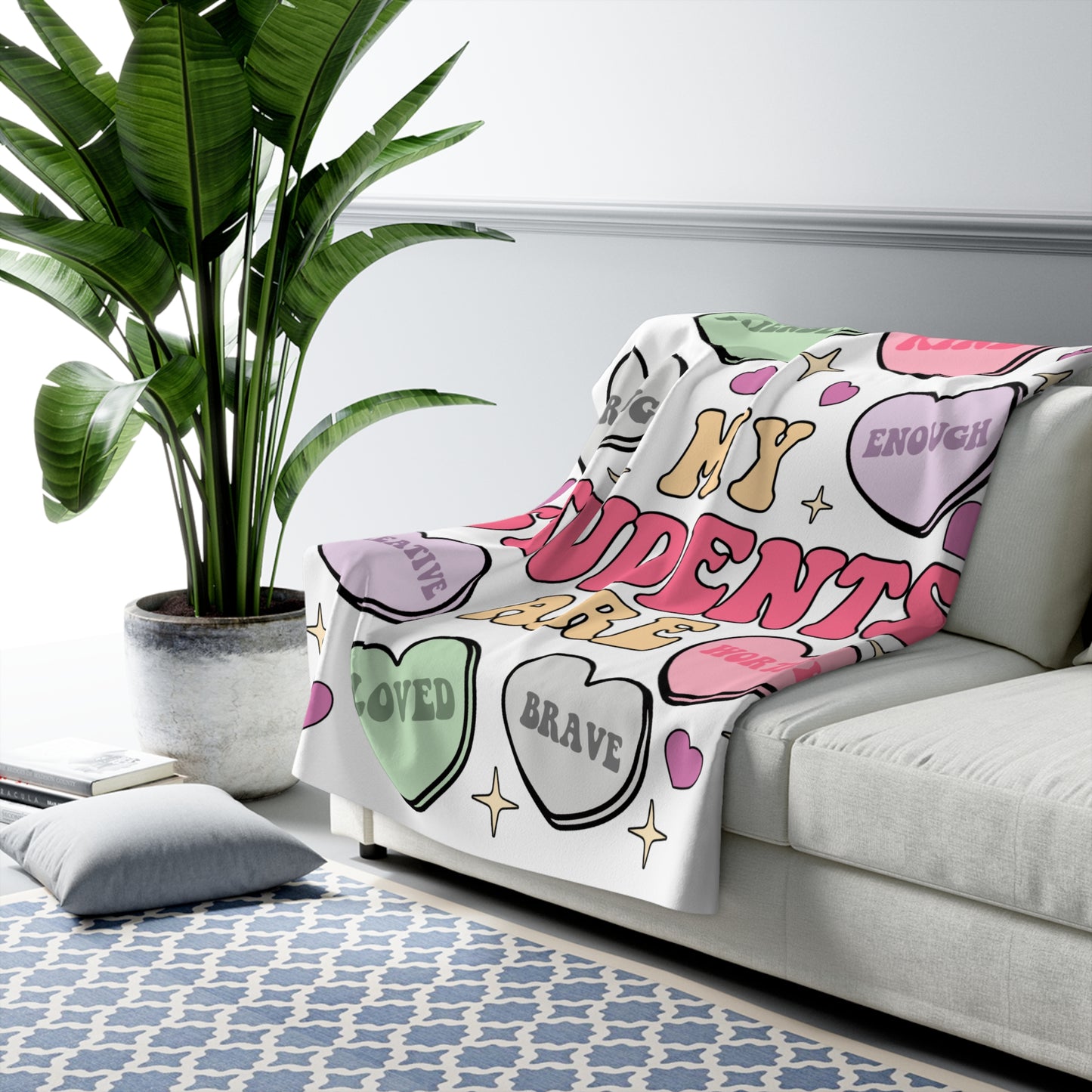 Valentines Sherpa Fleece Blanket