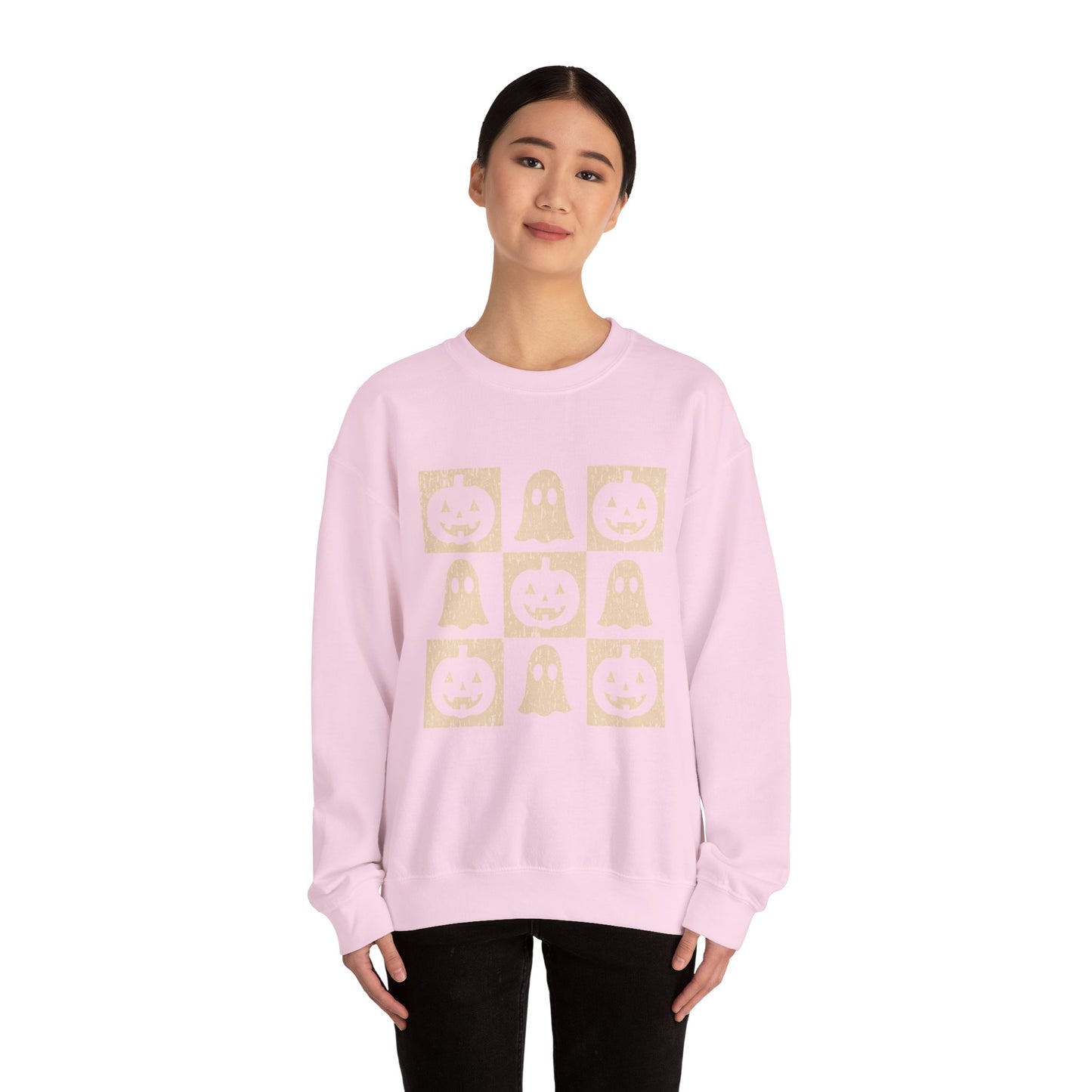 Halloween Ghosts Sweatshirt, Cozy Fall Sweater, Unisex Crewneck for Halloween, Cute Ghost Design, Perfect for Autumn Celebrations