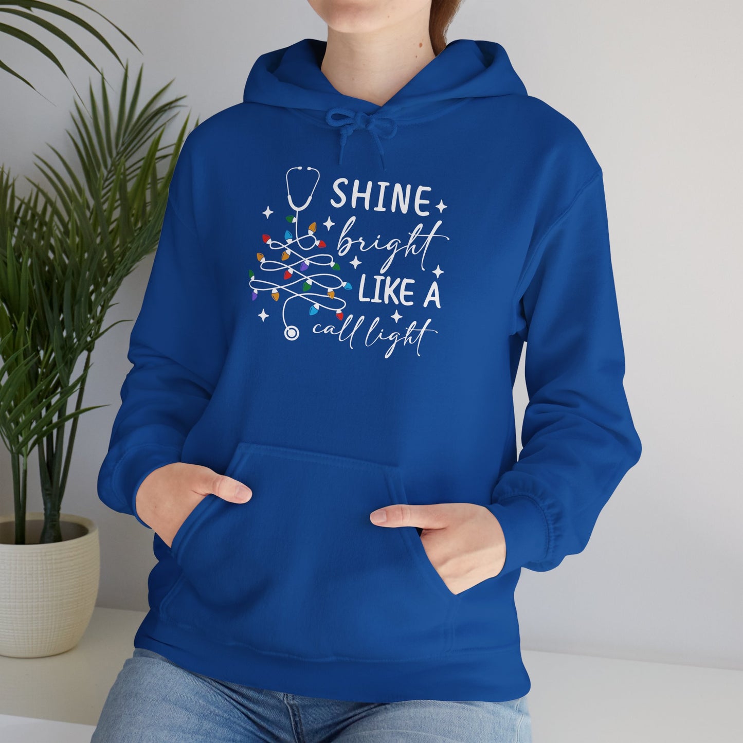 Christmas Light Hoodie, Cozy Holiday Hoodie, Winter Gift, Unisex Pullover for Festive Celebrations, Shine Bright Like a Christmas Bulb