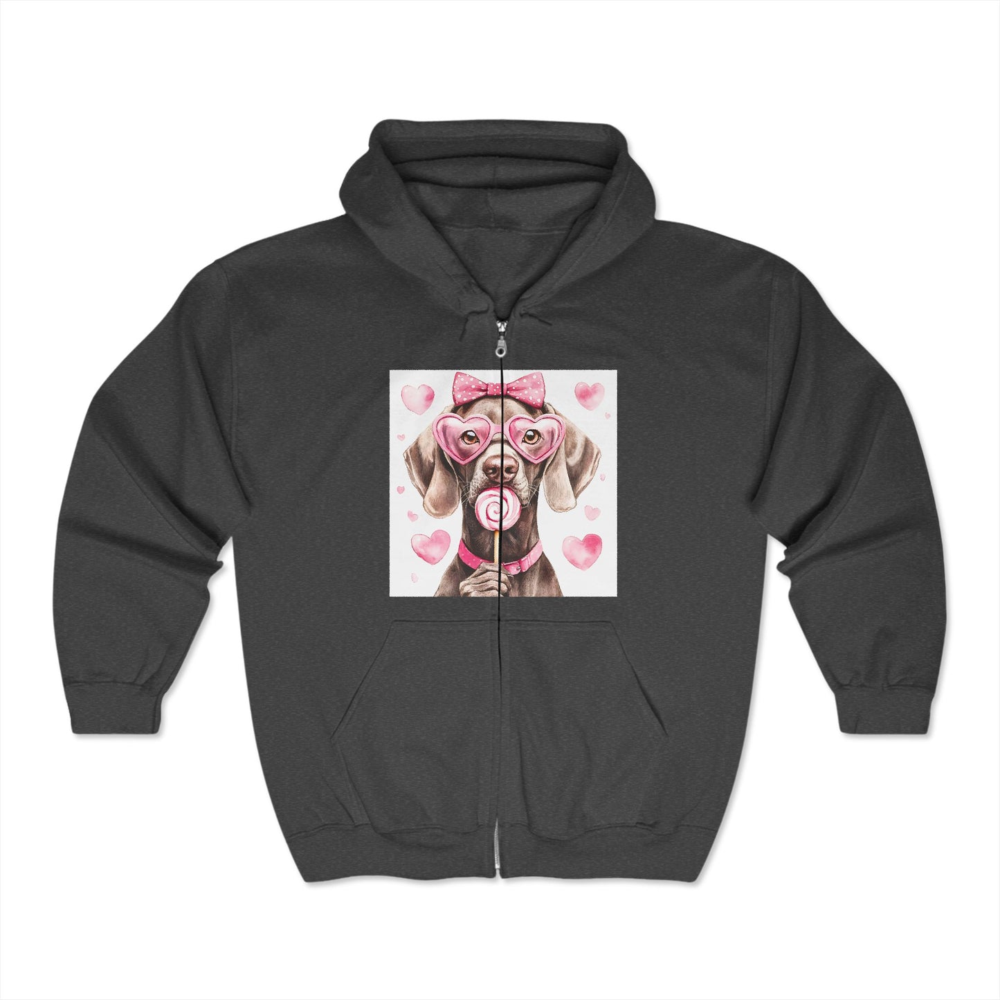 Valentines Unisex Heavy Blend™ Full Zip Hooded Sweatshirt