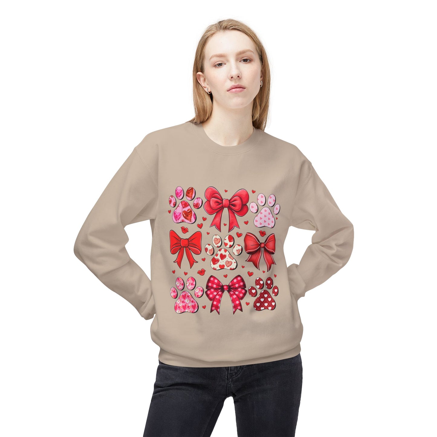 Valentines Unisex Midweight Softstyle Fleece Crewneck Sweatshirt