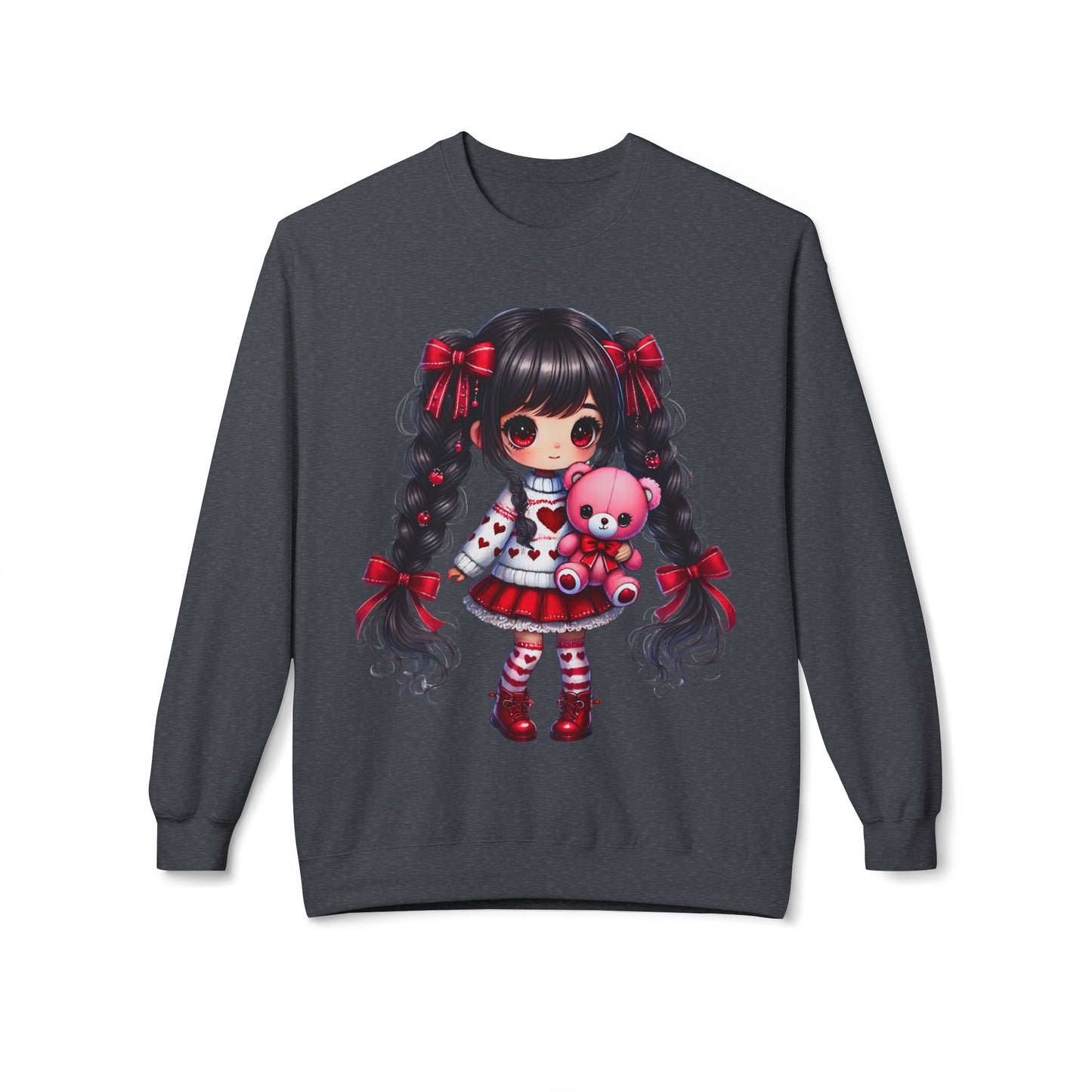 Valentines Unisex Midweight Softstyle Fleece Crewneck Sweatshirt