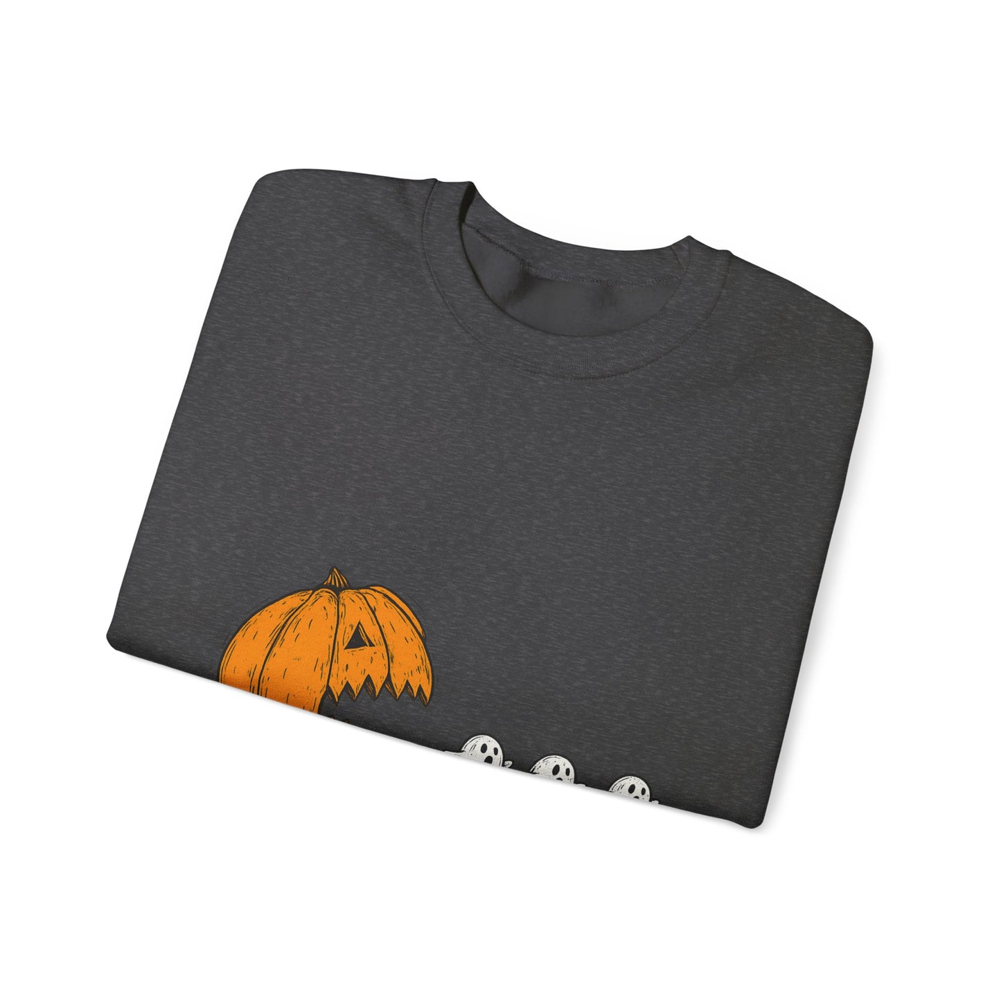 Spooky Pumpkin Ghosts Sweatshirt | Cozy Halloween Crewneck, Fall Fashion, Unisex Gift, Harvest Party Wear, Cute Autumn Outfit