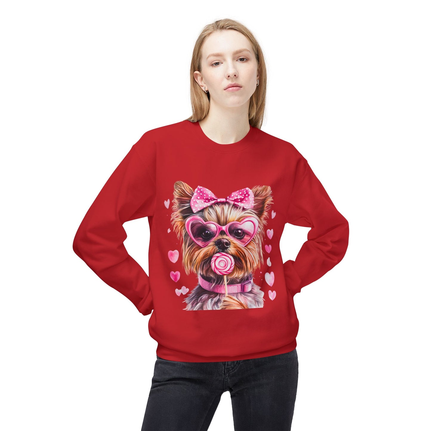 Valentines Unisex Midweight Softstyle Fleece Crewneck Sweatshirt