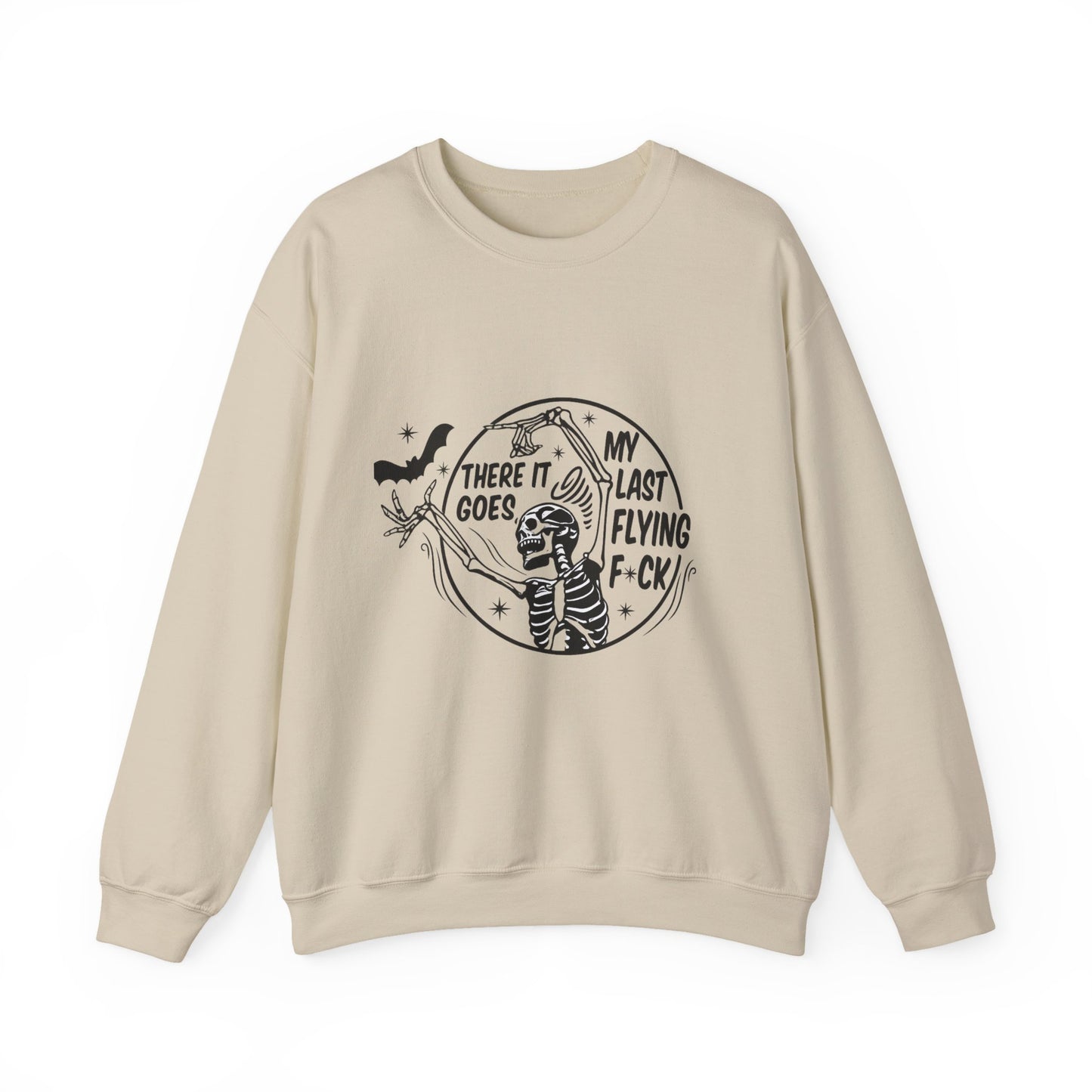 Sassy Skeleton Graphic Sweatshirt, Funny Crewneck, Unisex Humor Apparel, Perfect for Halloween, Unique Gift for Friends, Casual Wear