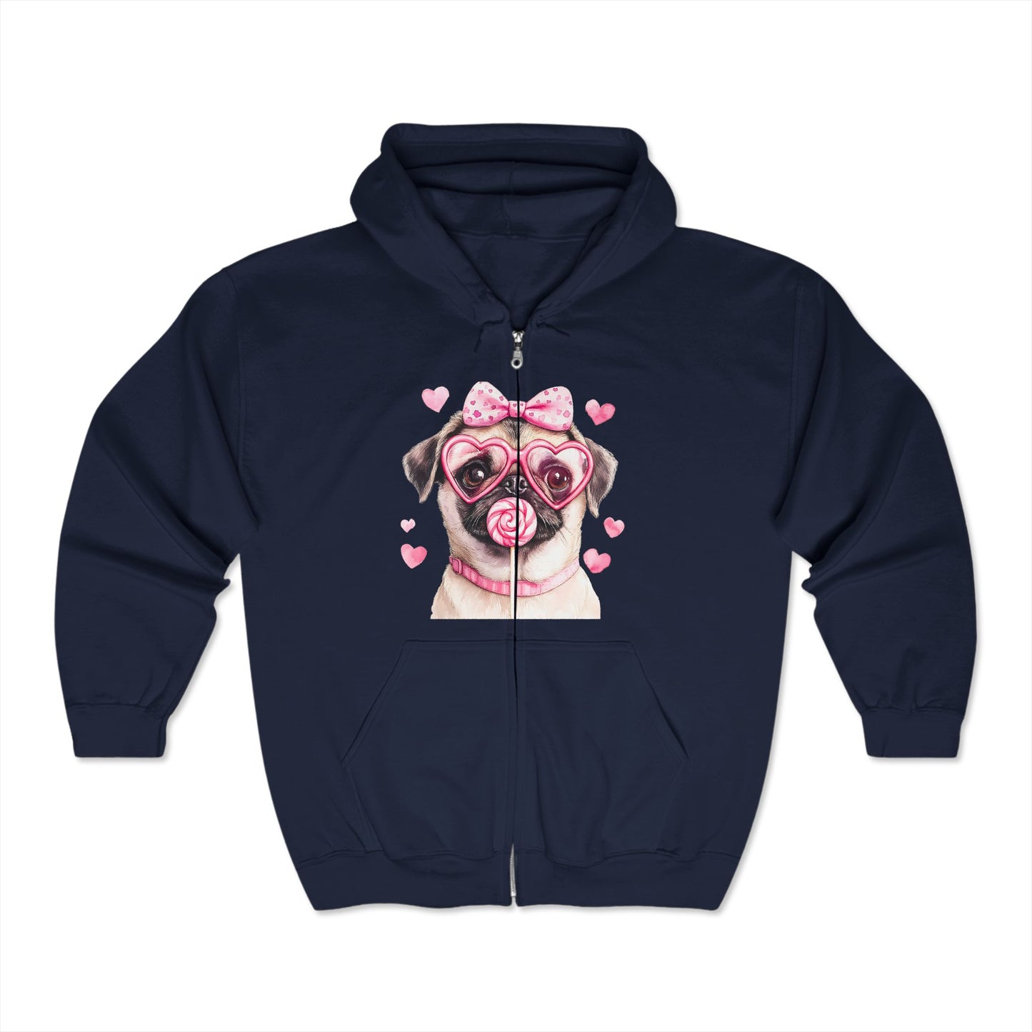 Valentines Unisex Heavy Blend™ Full Zip Hooded Sweatshirt