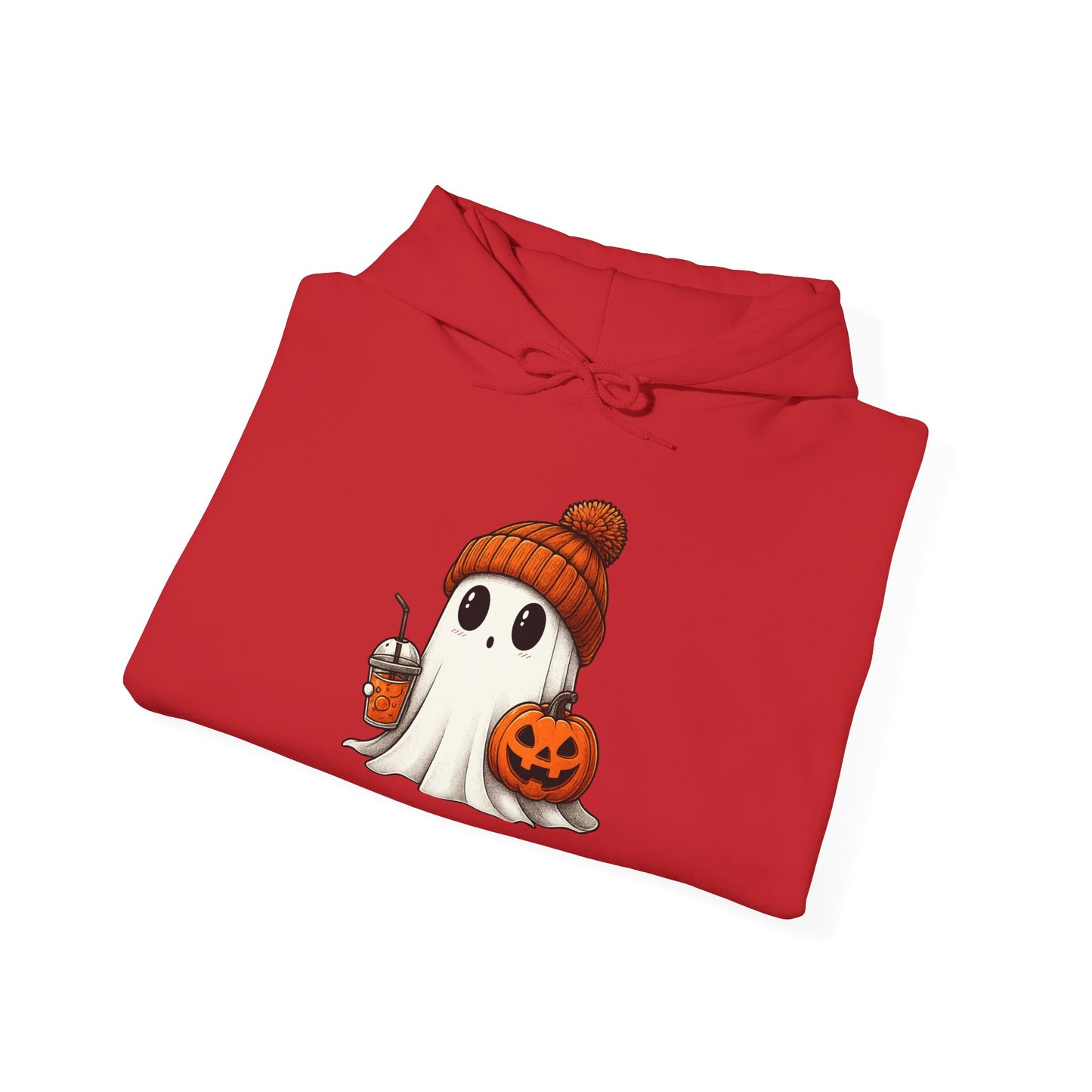 Halloween Ghost Hoodie, Unisex Halloween Apparel, Cute Pumpkin Design, Halloween Party Outfit