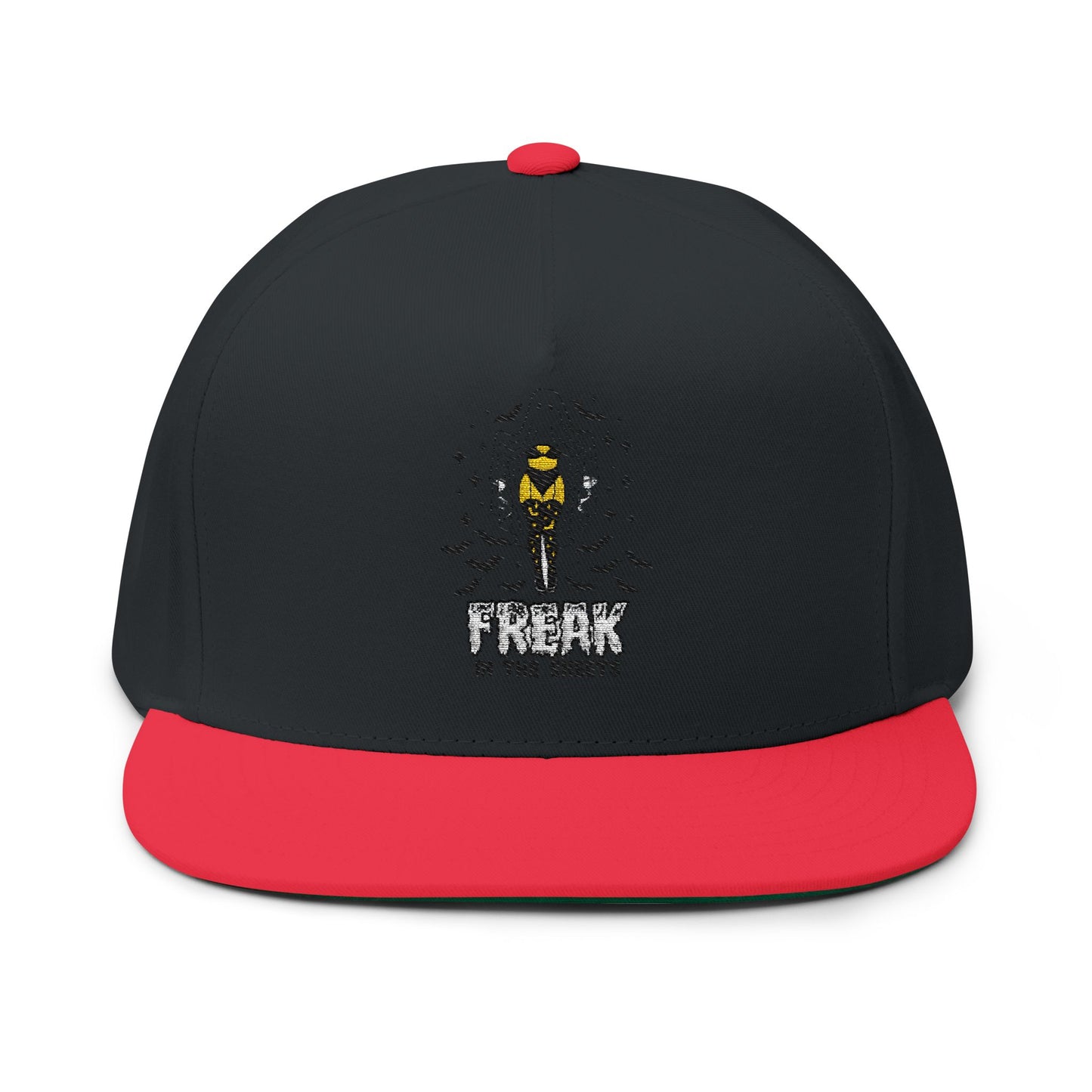 Freak Flat Bill Cap, Trendy Baseball Hat, Fashionable Snapback, Unique Gift for Him/Her, Comfortable Everyday Wear