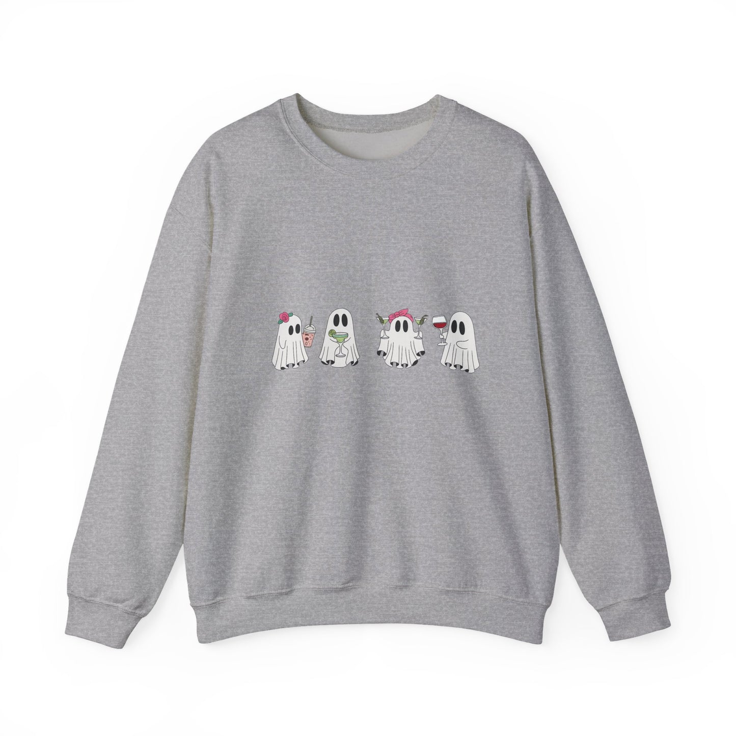 Ghostly Fun Unisex Sweatshirt - Cozy Halloween Apparel, Fall Fashion, Spooky Season Style, Gift for Ghost Lovers, Casual Comfort