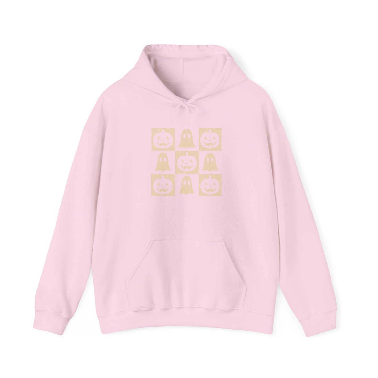 Cozy Ghost-Themed Unisex Hoodie, Perfect for Halloween, Casual Wear, Gifts for Friends, Cozy Nights, Unique Fashion