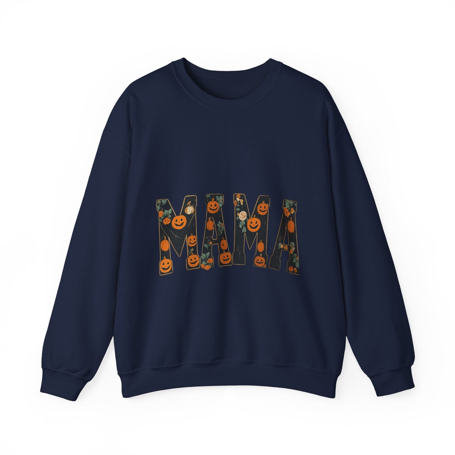 Mama Pumpkin Crewneck Sweatshirt, Fall Fashion, Halloween Gift, Cozy Sweatshirt, Casual Wear, Gift for Moms