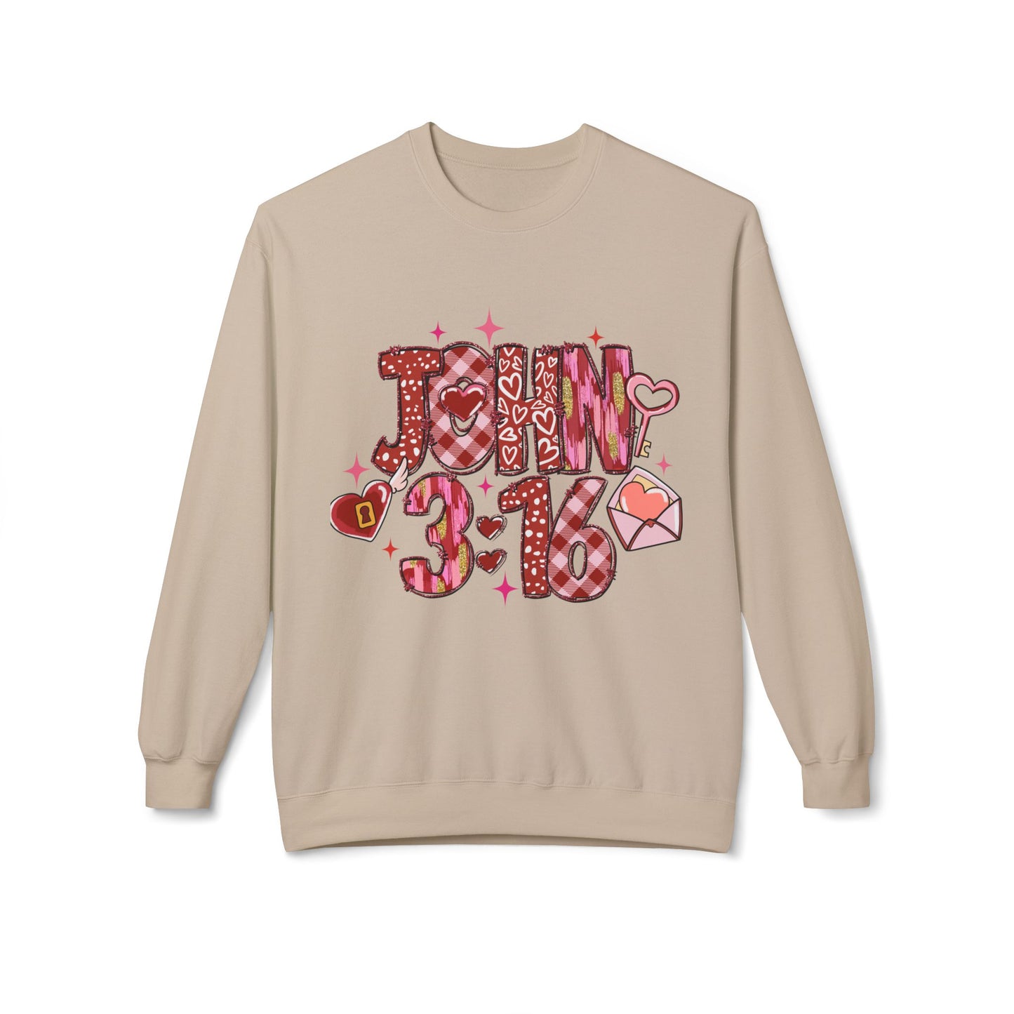 Valentines Unisex Midweight Softstyle Fleece Crewneck Sweatshirt