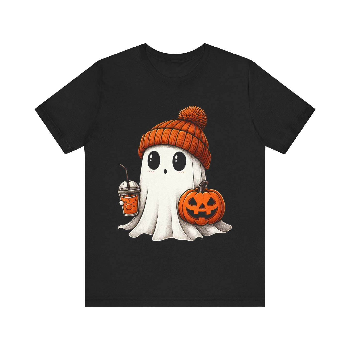 Halloween Ghost Unisex Tee, Spooky Shirt, Fall Fashion, Cute Ghost Shirt, Halloween Costume, Trick or Treat T-Shirt