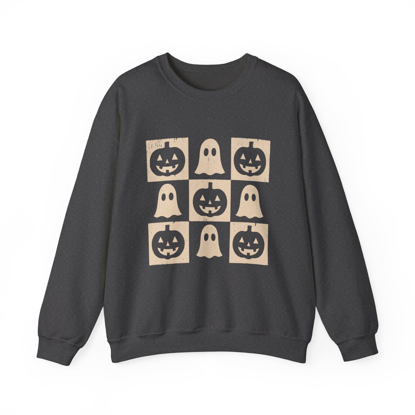 Halloween Ghosts Sweatshirt, Cozy Fall Sweater, Unisex Crewneck for Halloween, Cute Ghost Design, Perfect for Autumn Celebrations