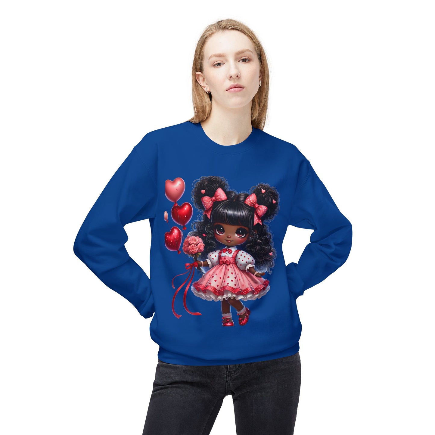 Valentines Unisex Midweight Softstyle Fleece Crewneck Sweatshirt