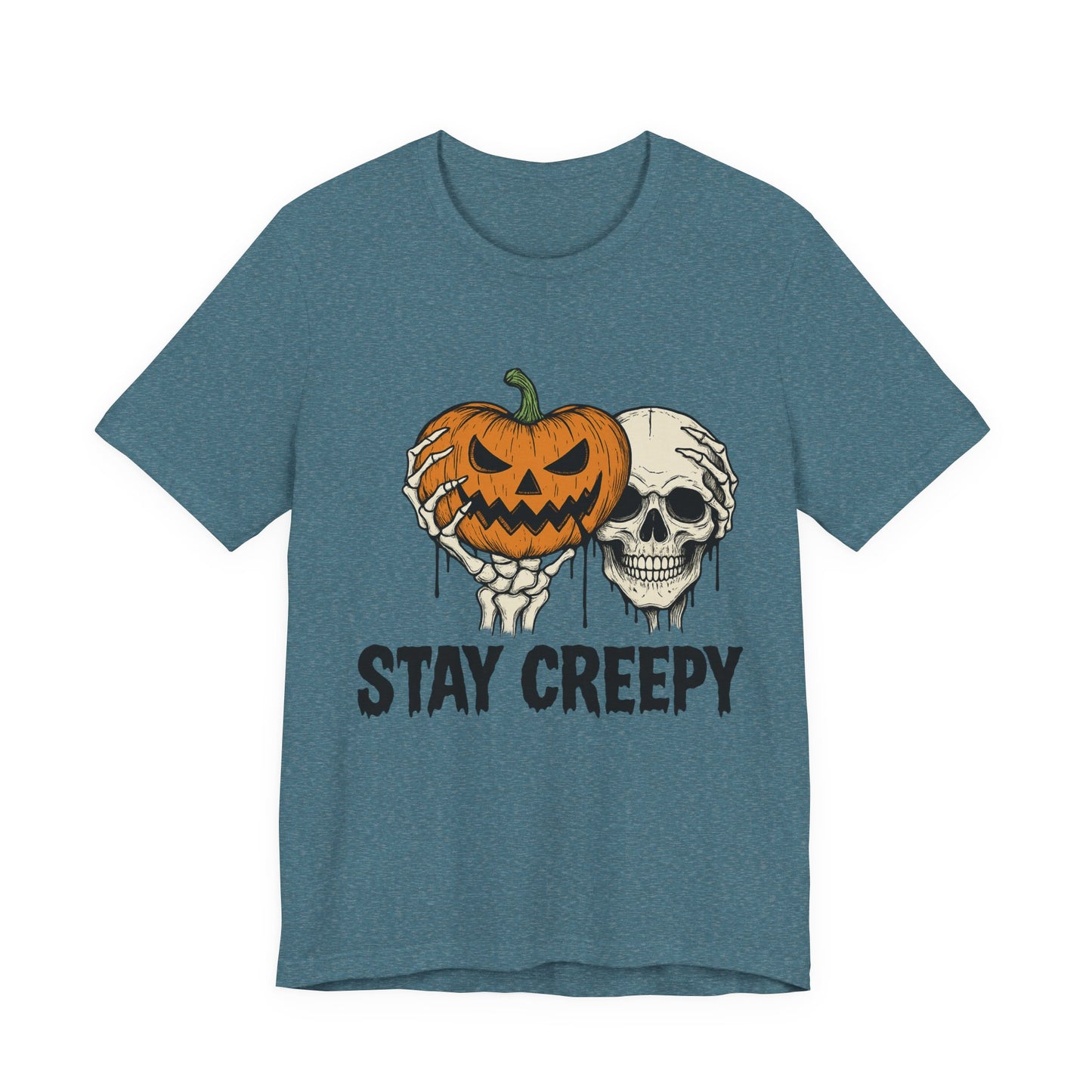 Halloween Graphic Tee - Stay Creepy Unisex Shirt, Fall Fashion, Spooky Halloween Apparel, Casual Wear, Gift for Halloween Lovers