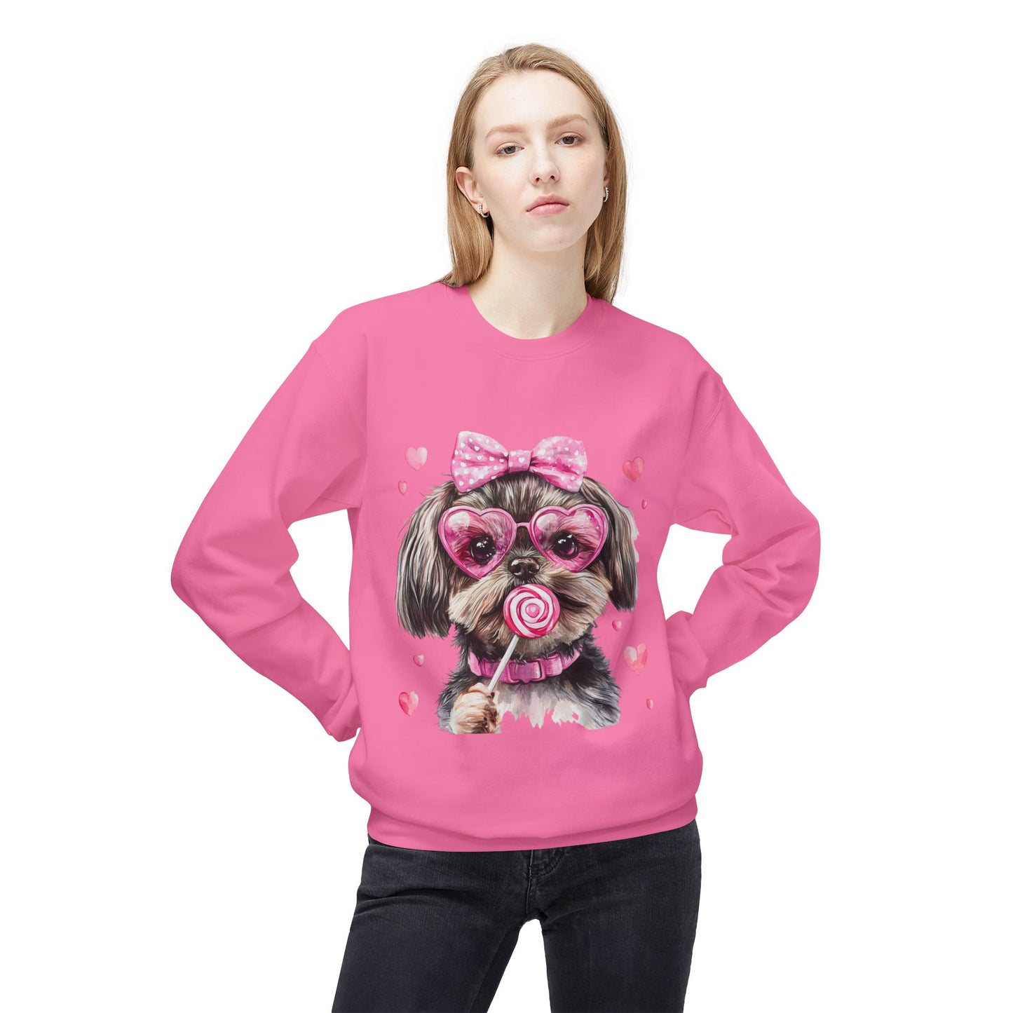 Valentines Unisex Midweight Softstyle Fleece Crewneck Sweatshirt