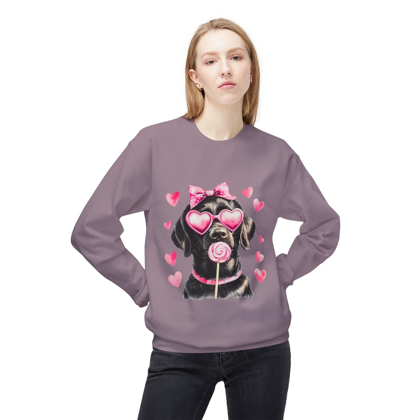 Valentines Unisex Midweight Softstyle Fleece Crewneck Sweatshirt