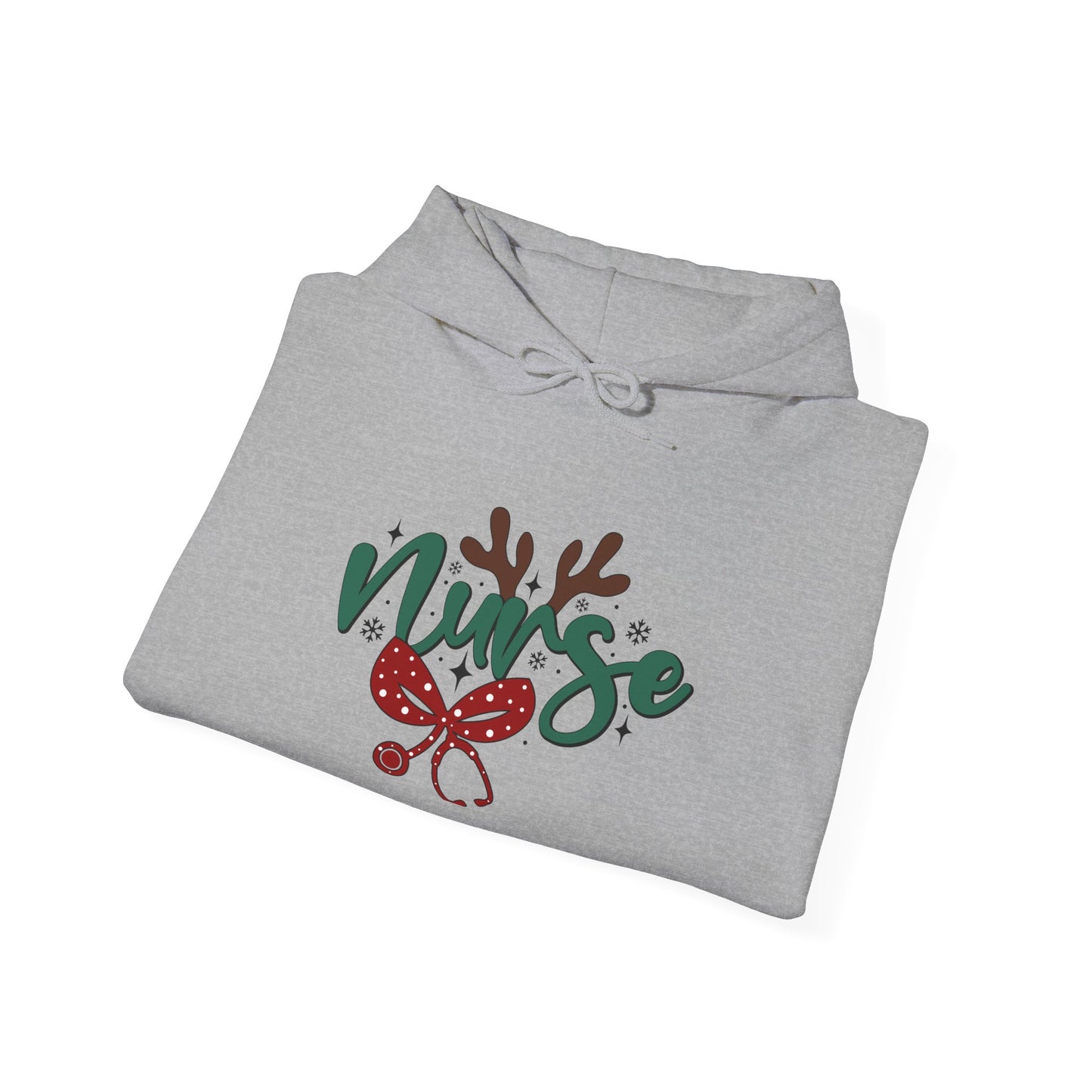 Festive Nurse Hoodie | Holiday Sweatshirt, Christmas Gift for Nurses, Cozy Winter Wear, Fun Nursing Apparel