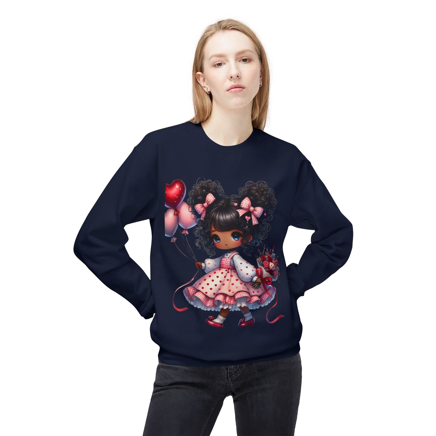 Valentines Unisex Midweight Softstyle Fleece Crewneck Sweatshirt