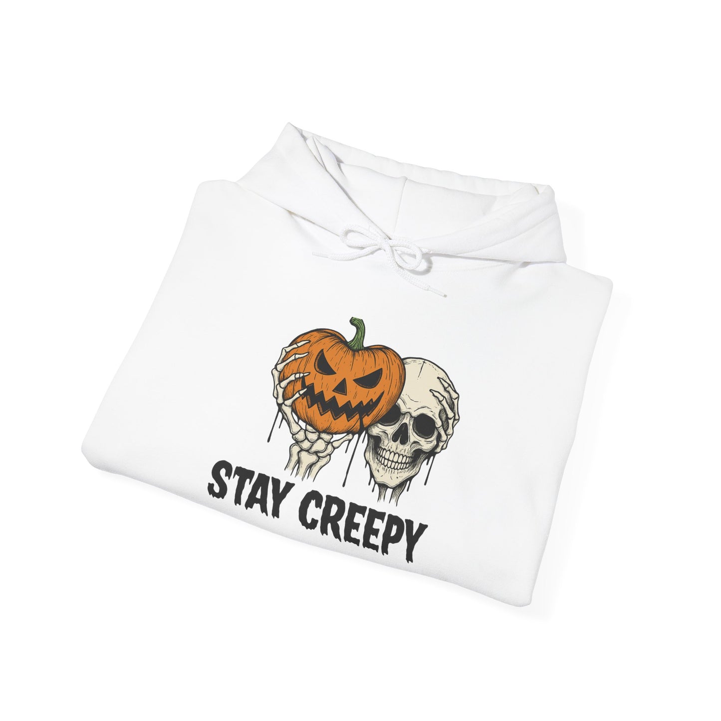 Unisex Creepy Hooded Hoodie | Halloween Hoodie, Fall Apparel, Spooky Gift, Cozy Hoodie for Autumn Celebrations