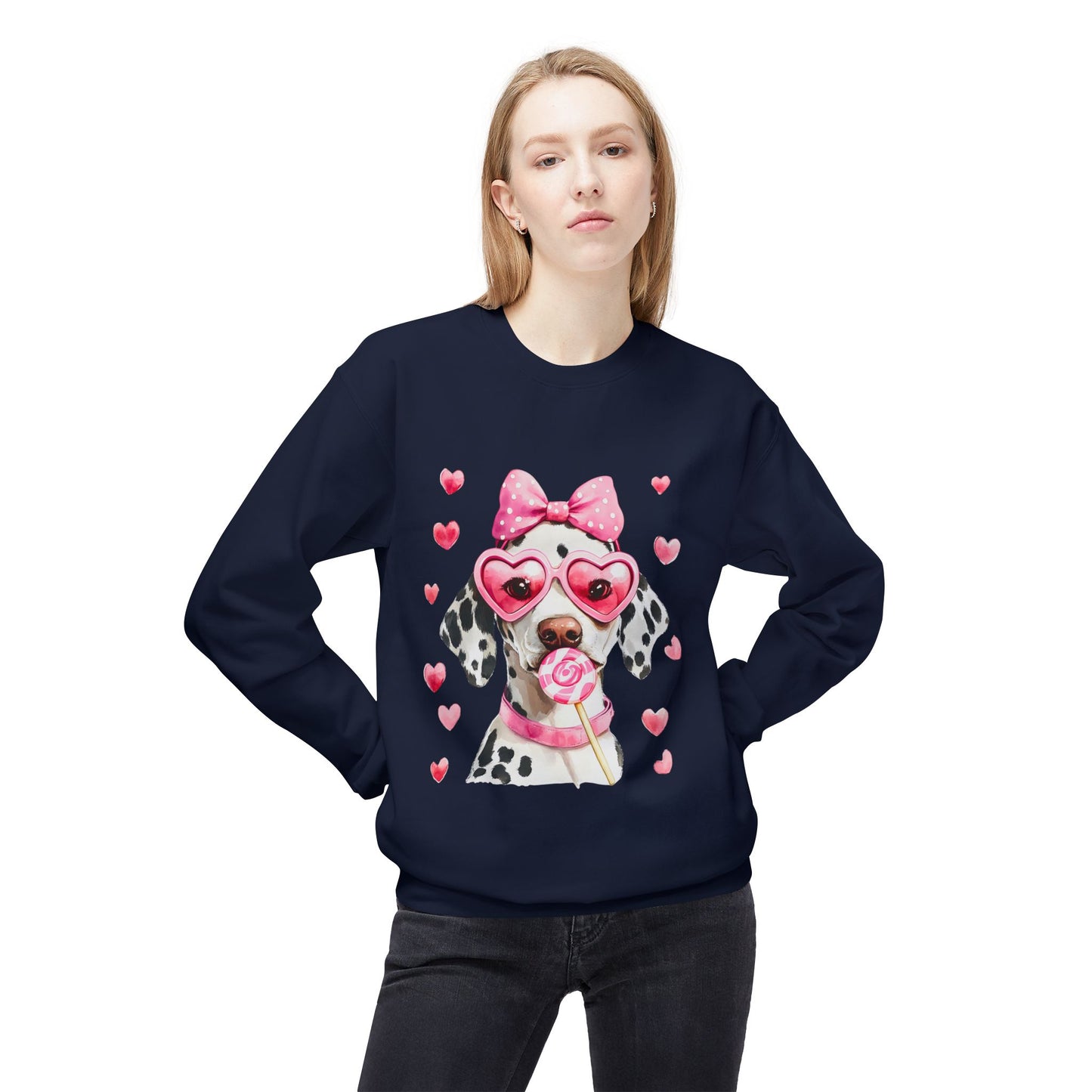 Valentines Unisex Midweight Softstyle Fleece Crewneck Sweatshirt