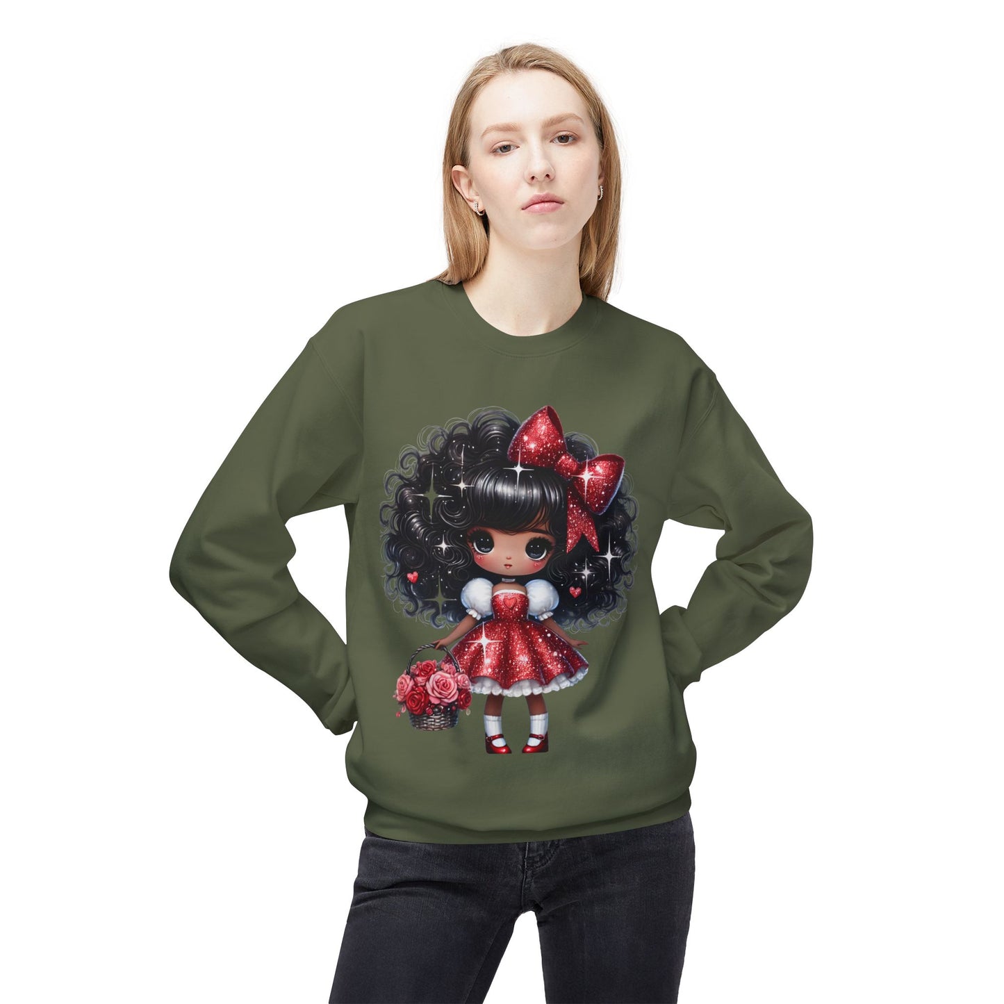 Valentines Unisex Midweight Softstyle Fleece Crewneck Sweatshirt