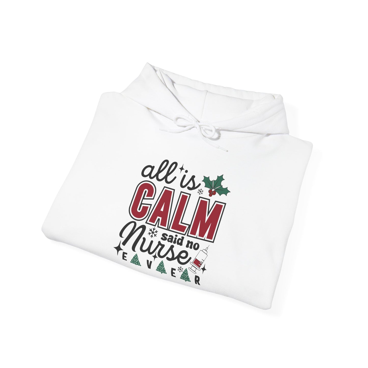 Festive Nurse Hooded Hoodie - Cozy Holiday Gift for Nurses - Christmas Apparel, Cute Hoodie, Nurse Life Hoodie, Xmas Gift Idea