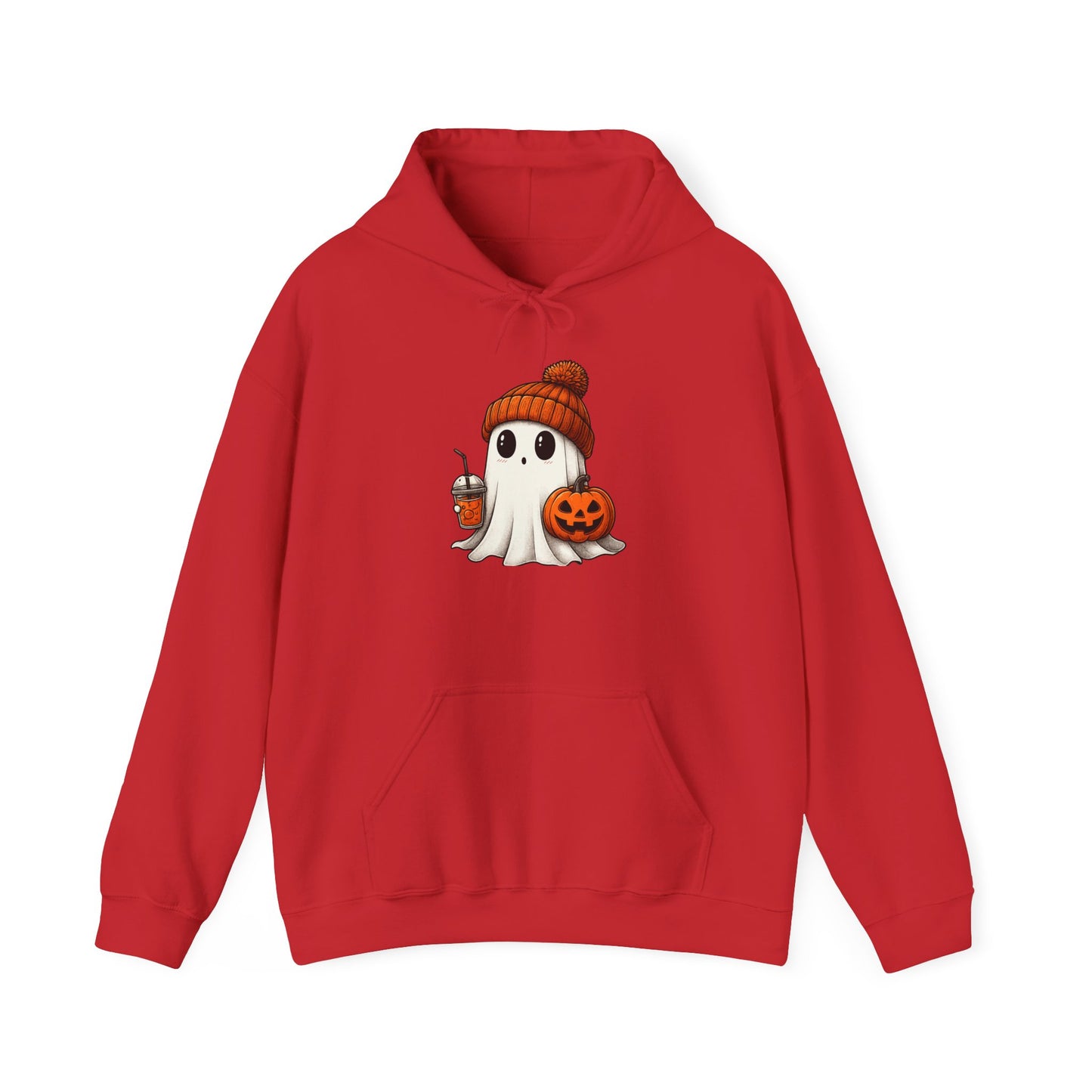 Halloween Ghost Hoodie, Unisex Halloween Apparel, Cute Pumpkin Design, Halloween Party Outfit