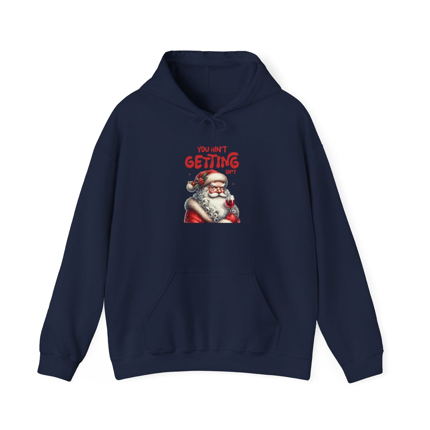 Santa Humor Sweatshirt, Holiday Gift, Funny Christmas Hoodie, Unisex Cozy Apparel, Winter Style, Christmas Apparel