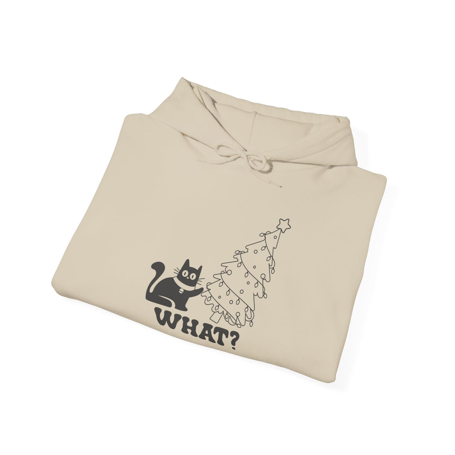 Funny Cat Christmas Hoodie, Cozy Hoodie for Cat Lovers, Gift for Pet Owners, Holiday Apparel, Unisex Hoodie