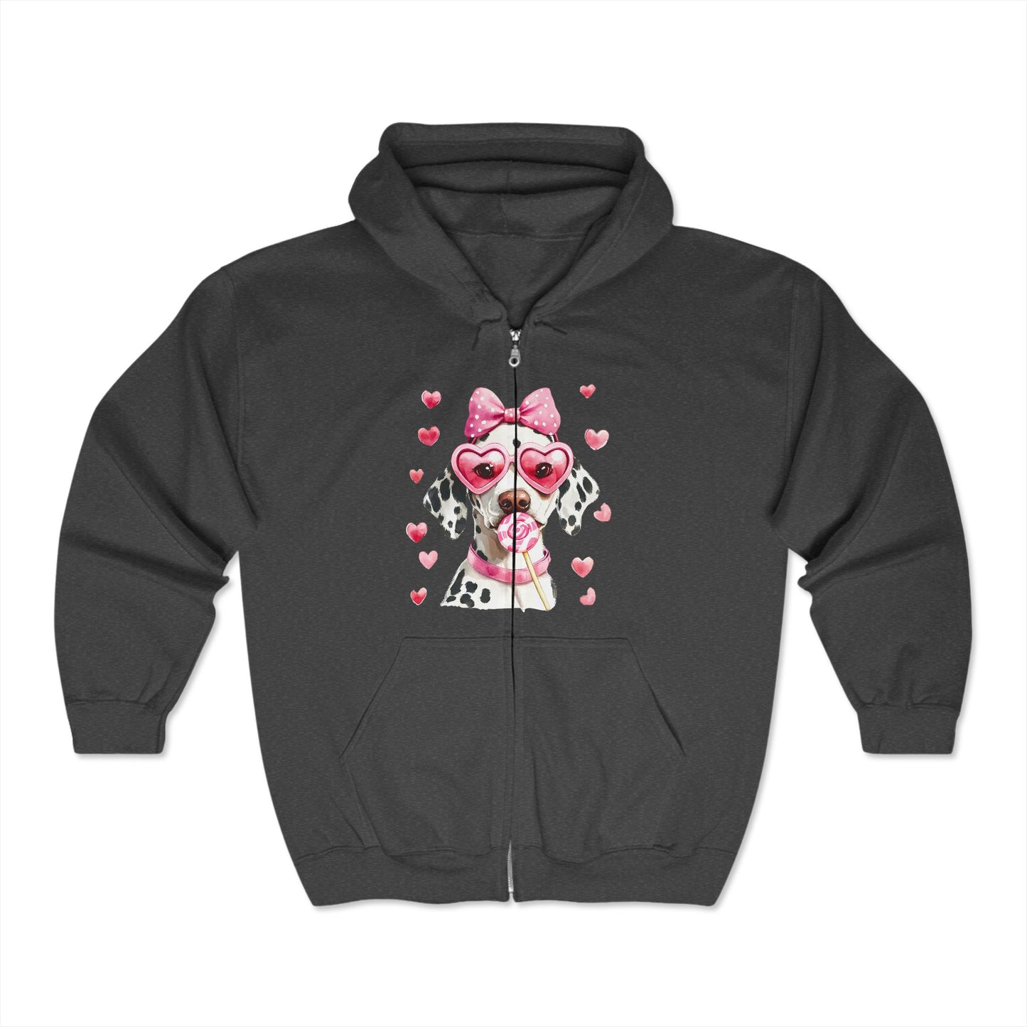 Valentines Unisex Heavy Blend™ Full Zip Hooded Sweatshirt