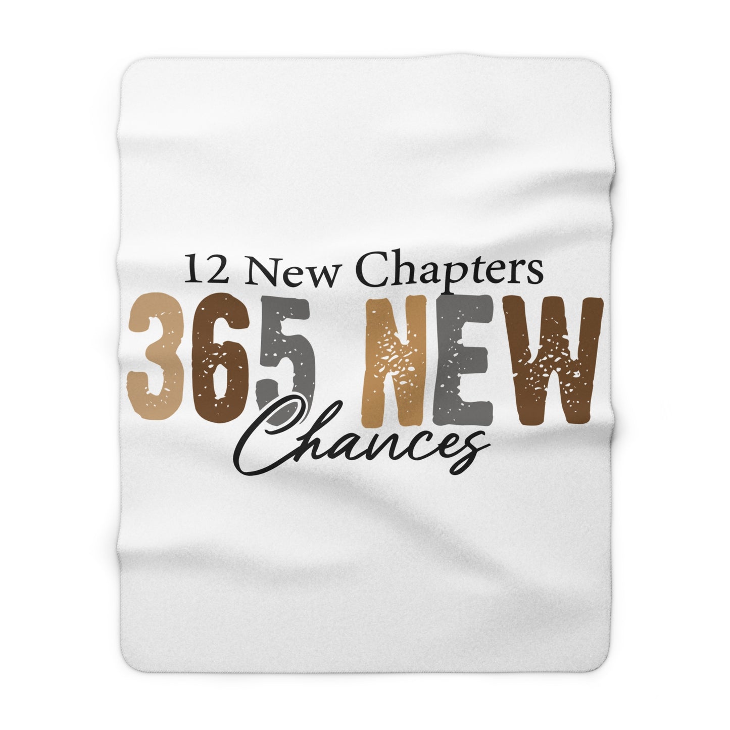 New Year Sherpa Fleece Blanket