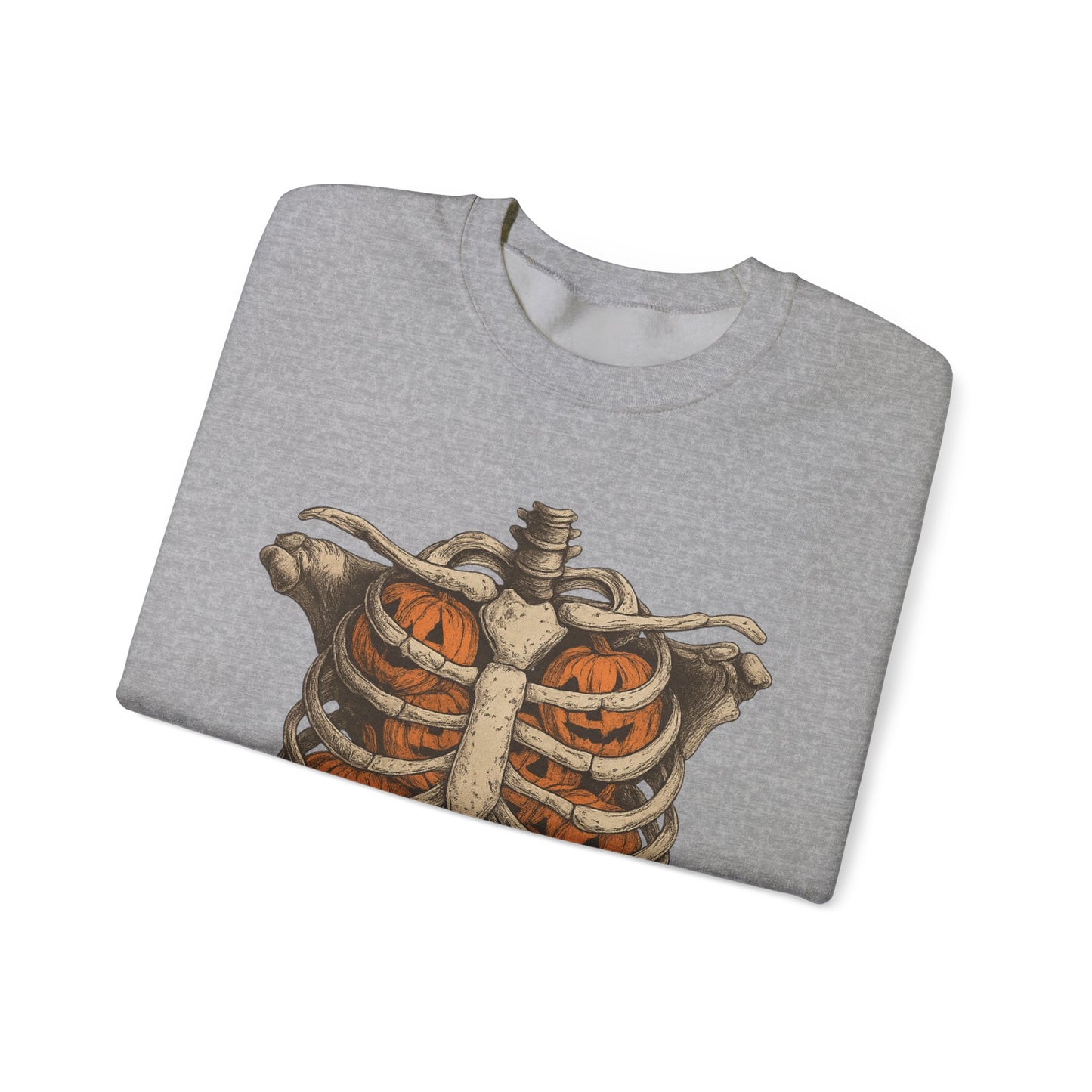 Halloween Skeleton Sweatshirt, Unisex Crewneck, Fall Fashion, Spooky Apparel, Gift for Halloween, Cozy Pullover