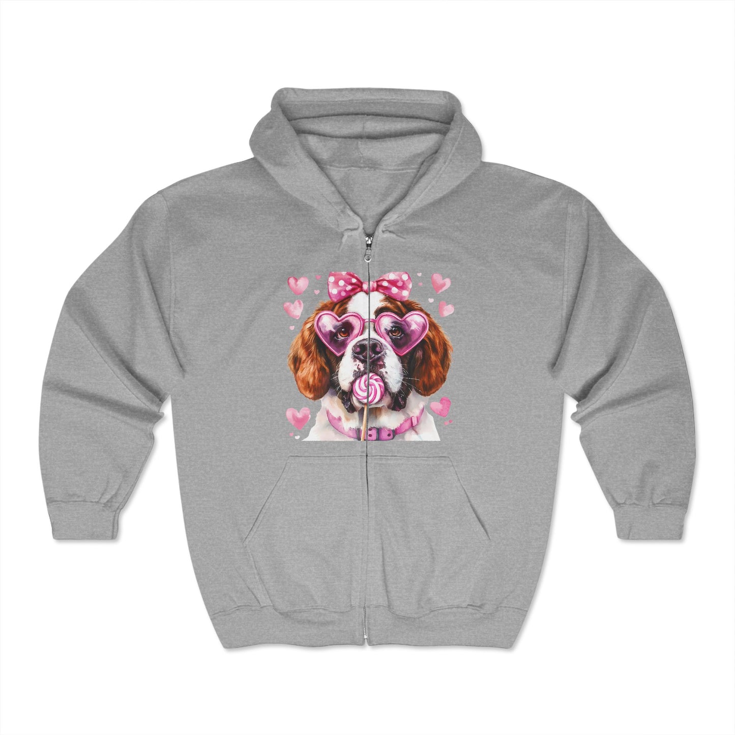 Valentines Unisex Heavy Blend™ Full Zip Hooded Sweatshirt