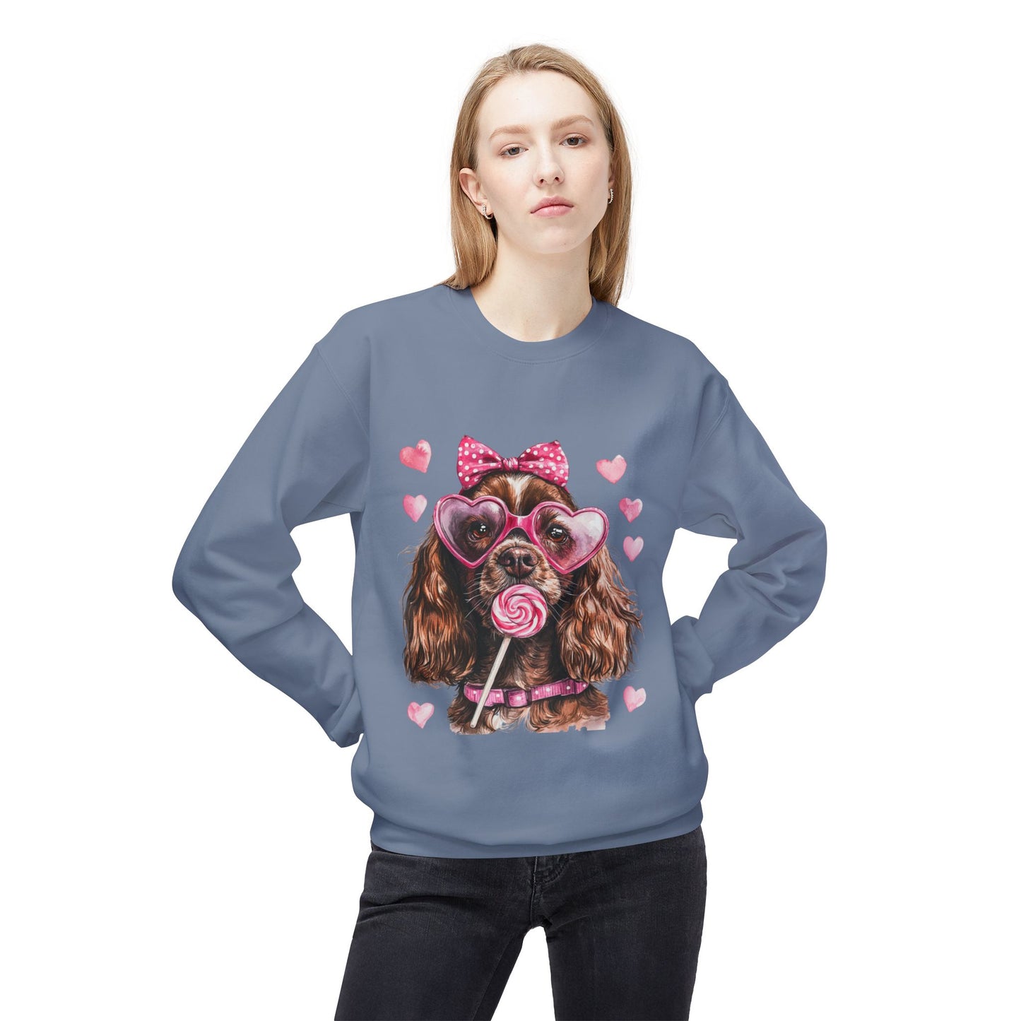Valentines Unisex Midweight Softstyle Fleece Crewneck Sweatshirt