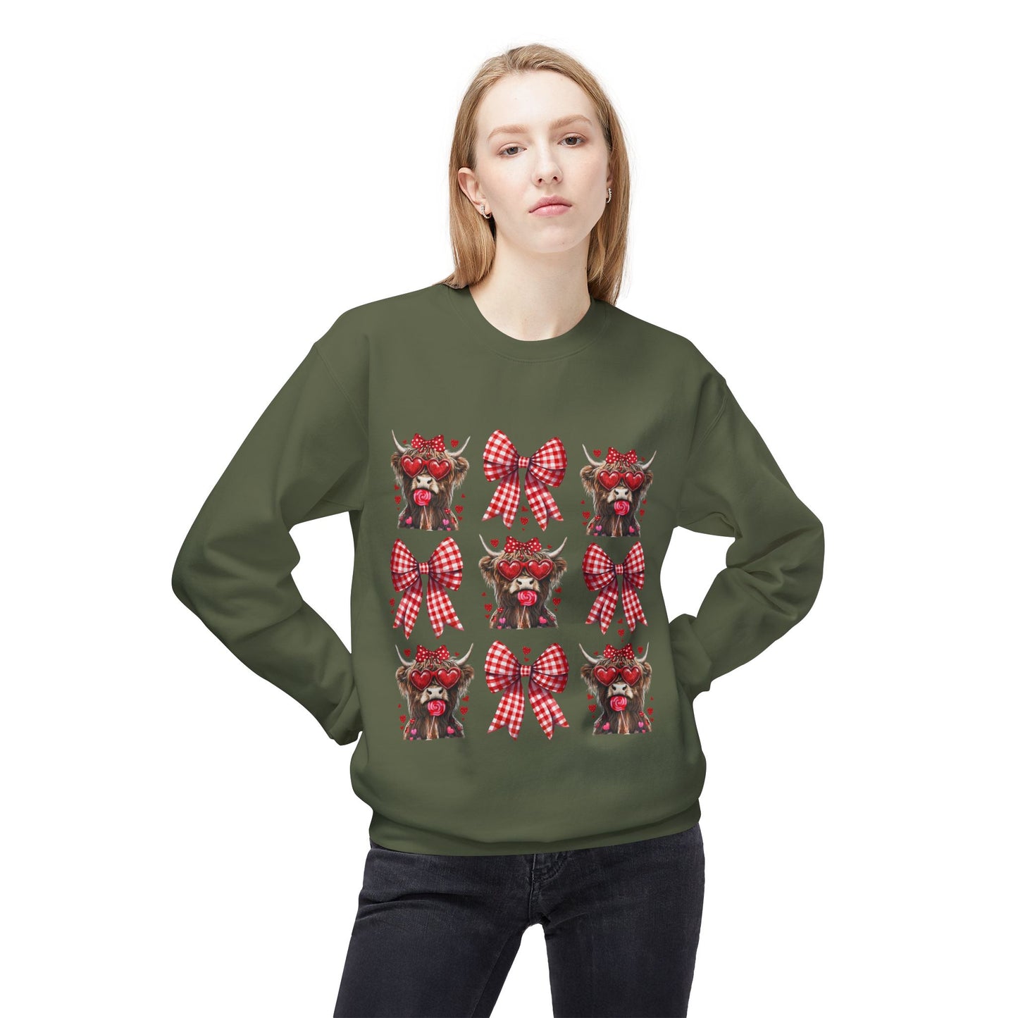 Valentines Unisex Midweight Softstyle Fleece Crewneck Sweatshirt