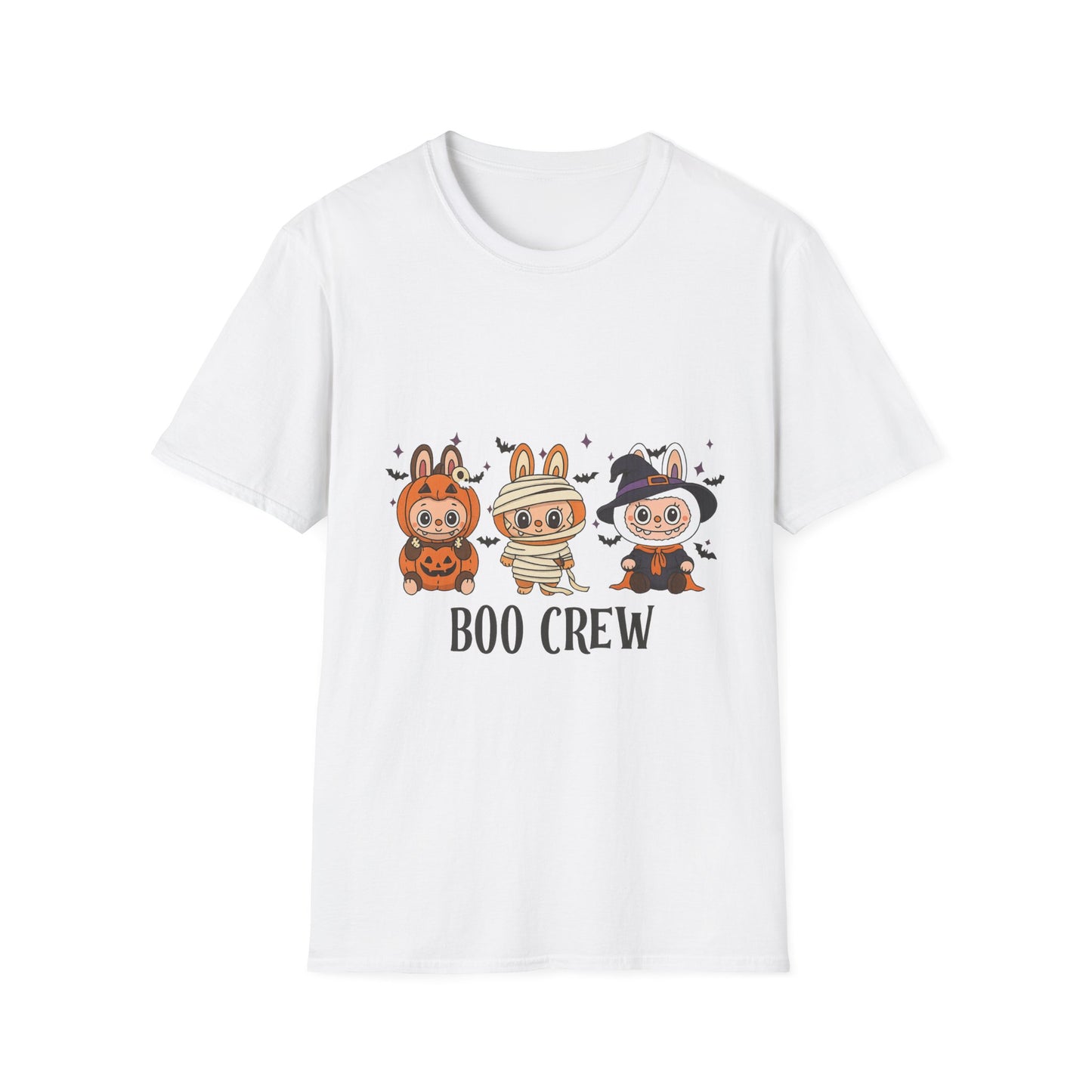 Boo Crew Halloween T-Shirt, Unisex Softstyle Tee, Cute Halloween Shirt, Fall Festival Apparel, Spooky Season Gift, Trick or Treat Top