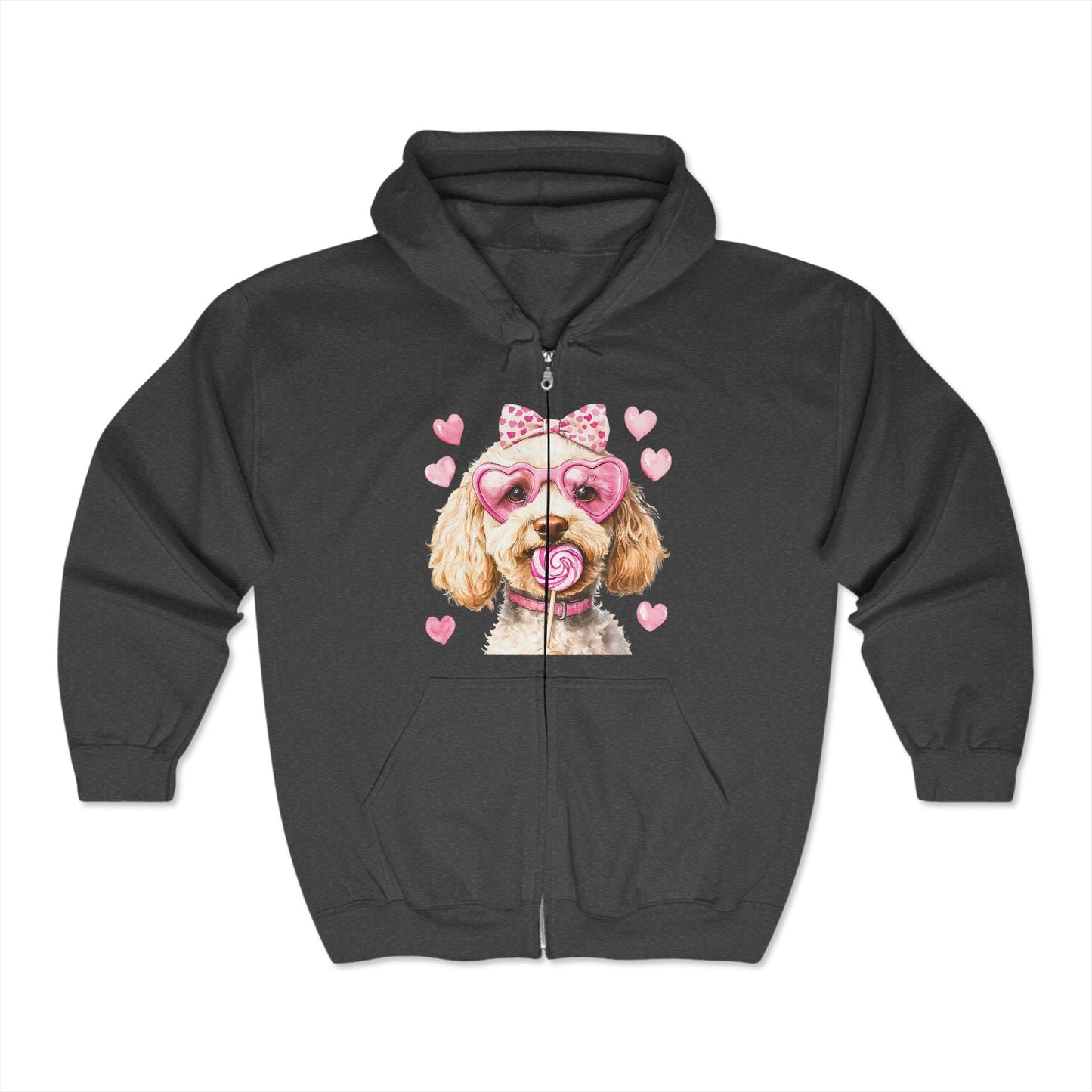 Valentines Unisex Heavy Blend™ Full Zip Hooded Sweatshirt