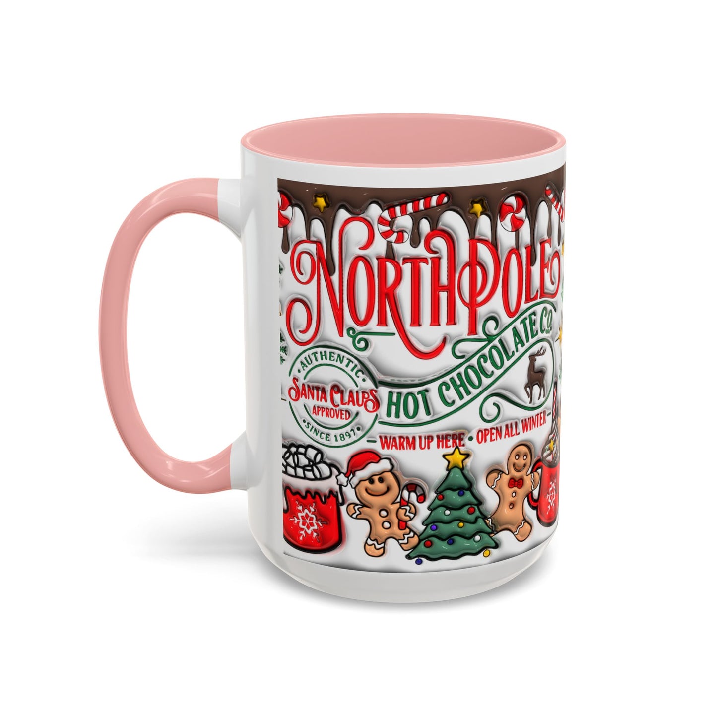 Christmas Accent Coffee Mug (11, 15oz)
