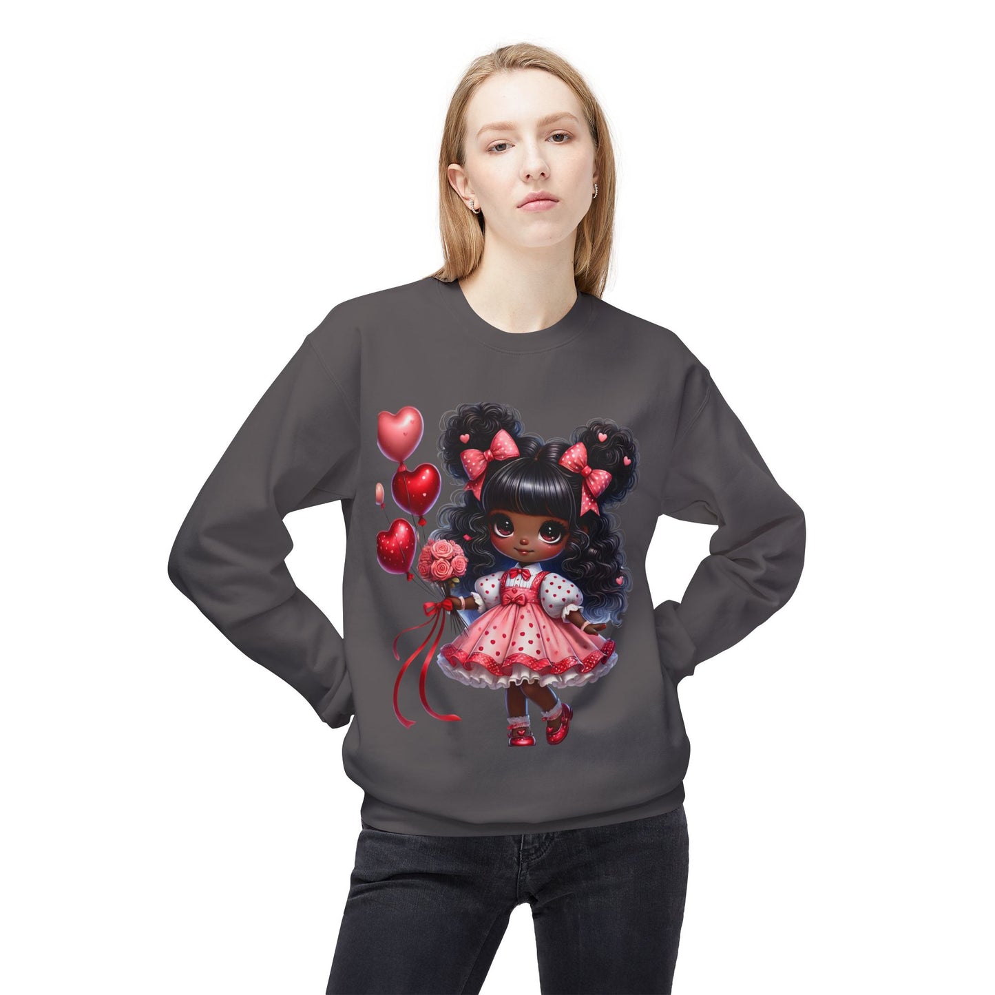Valentines Unisex Midweight Softstyle Fleece Crewneck Sweatshirt