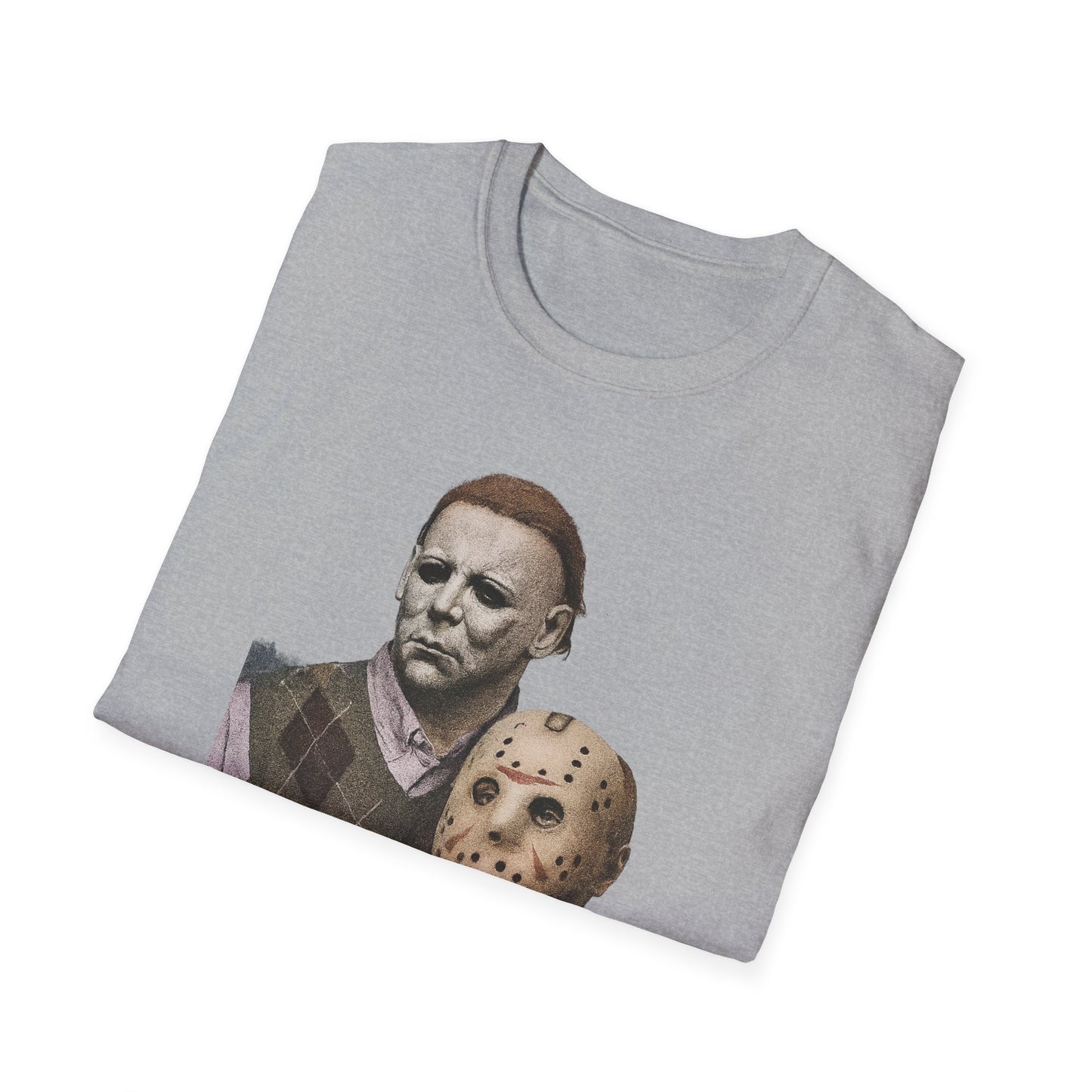 Horror Movie Character T-Shirt | Unisex Softstyle Tee, Scary Graphic Tee, Perfect for Halloween, Horror Fans, Movie Lovers