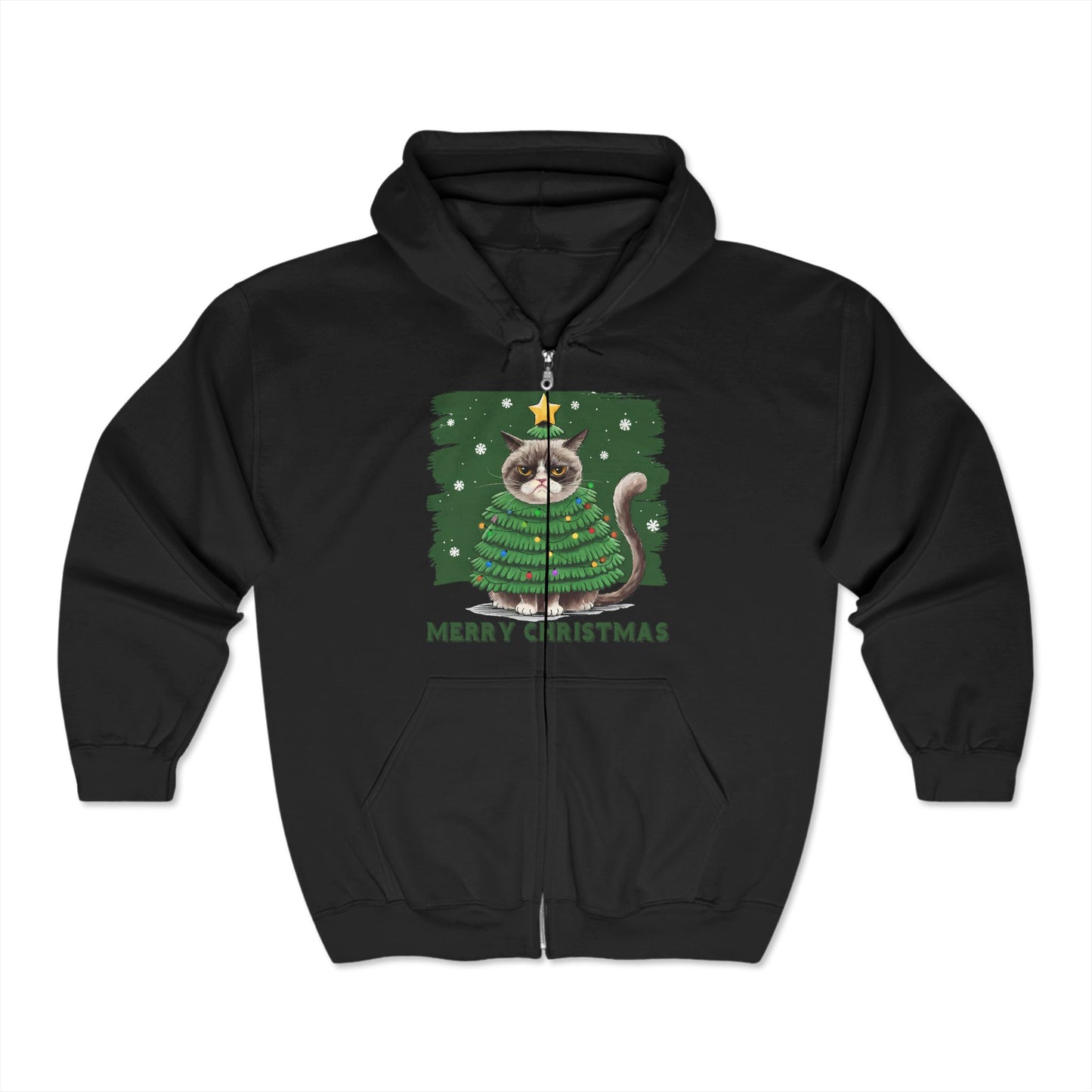 Christmas Unisex Heavy Blend™ Full Zip Hooded Sweatshirt