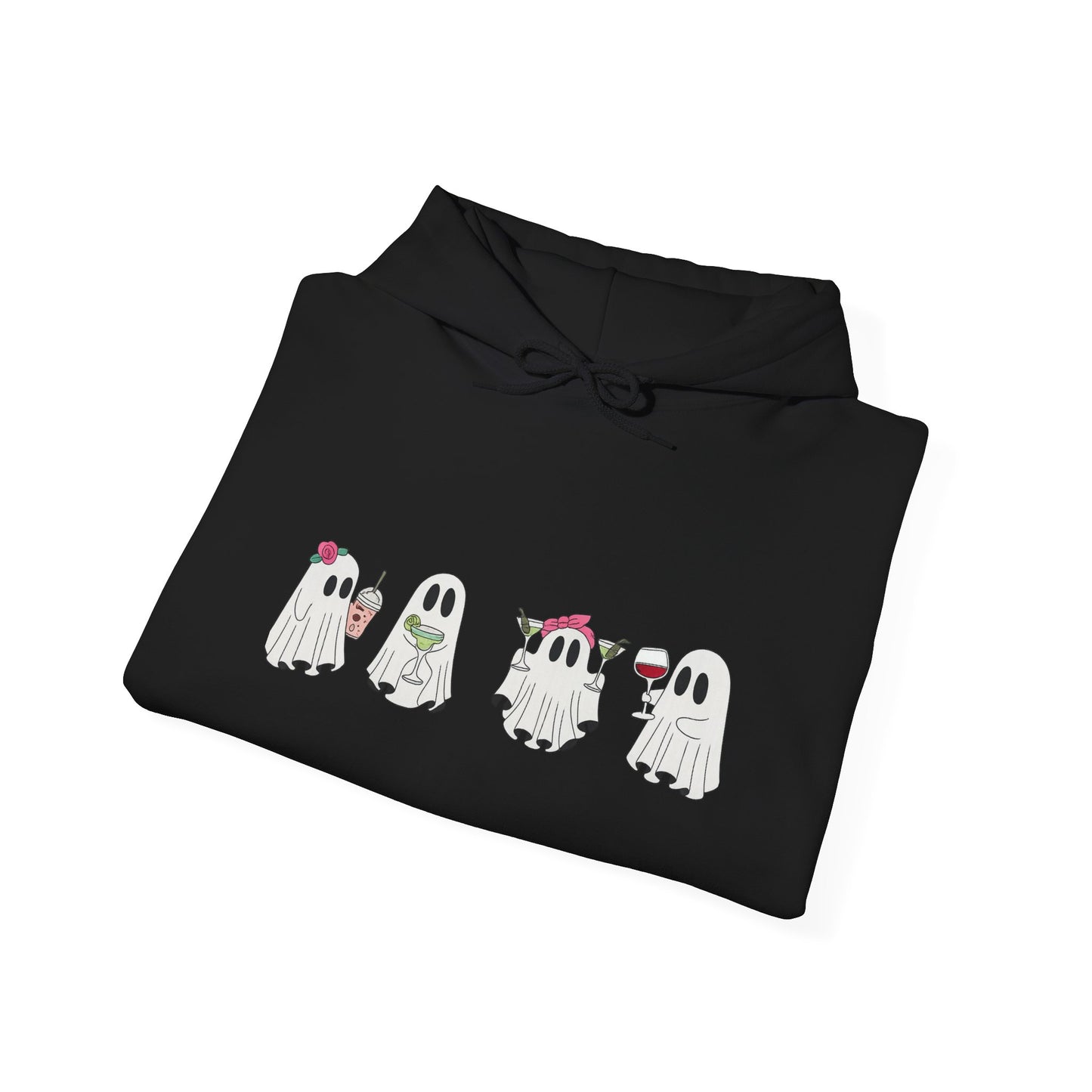 Cute Ghosts Unisex Hoodie - Cozy Halloween Hoodie, Fall Apparel, Gift for Ghost Lovers, Casual Wear, Spooky Season