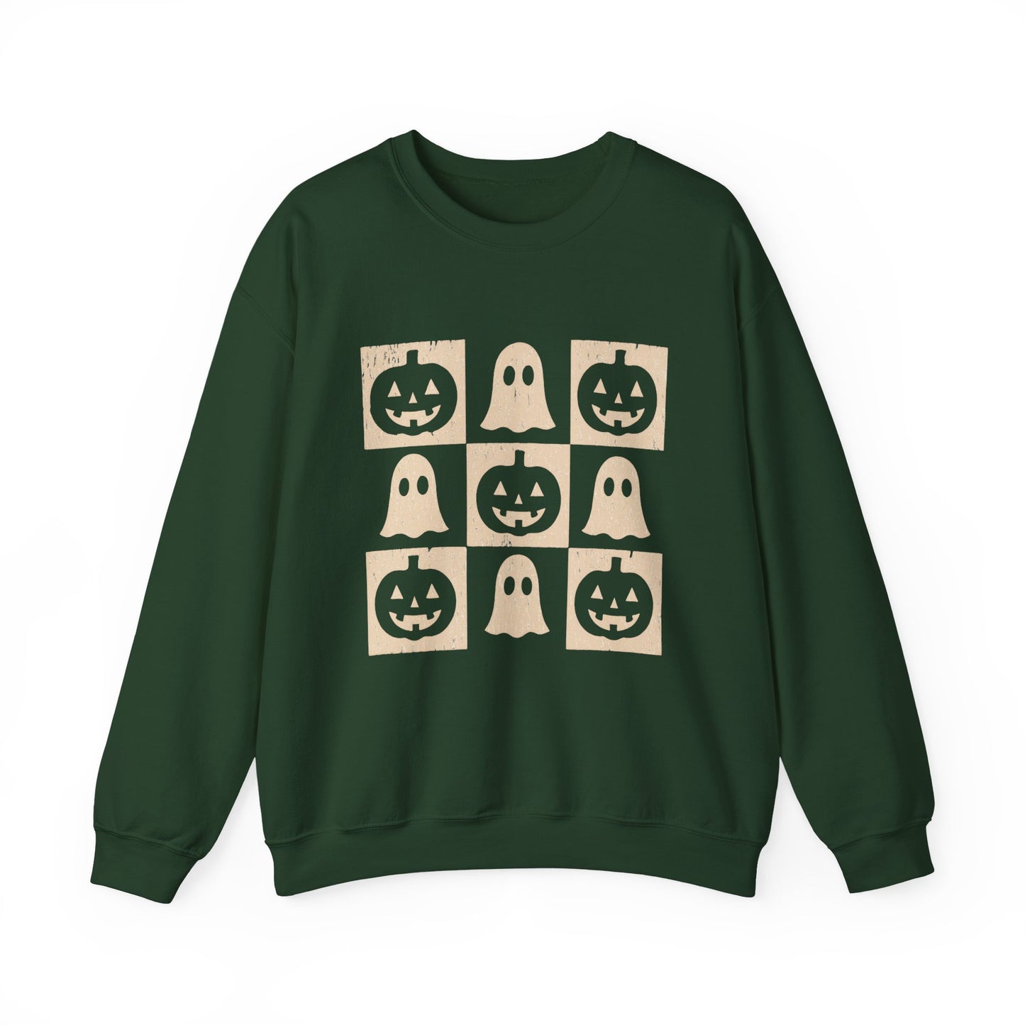 Halloween Ghosts Sweatshirt, Cozy Fall Sweater, Unisex Crewneck for Halloween, Cute Ghost Design, Perfect for Autumn Celebrations
