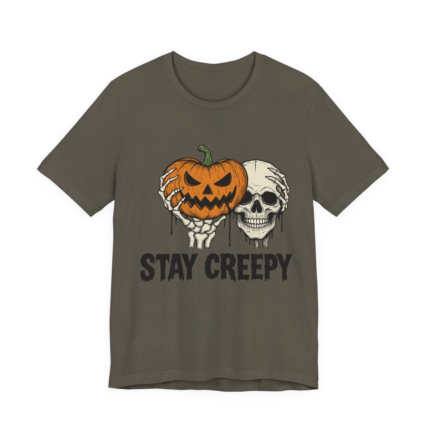 Halloween Graphic Tee - Stay Creepy Unisex Shirt, Fall Fashion, Spooky Halloween Apparel, Casual Wear, Gift for Halloween Lovers