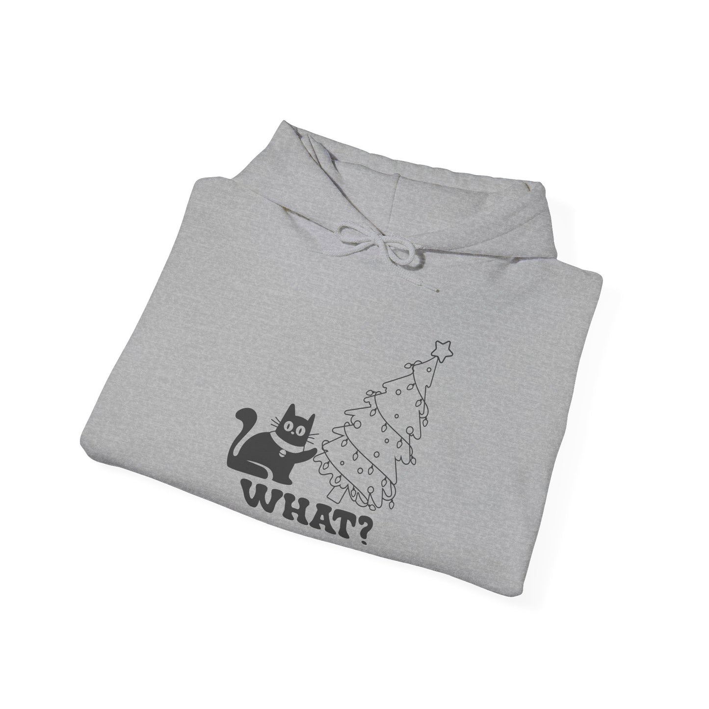 Funny Cat Christmas Hoodie, Cozy Hoodie for Cat Lovers, Gift for Pet Owners, Holiday Apparel, Unisex Hoodie