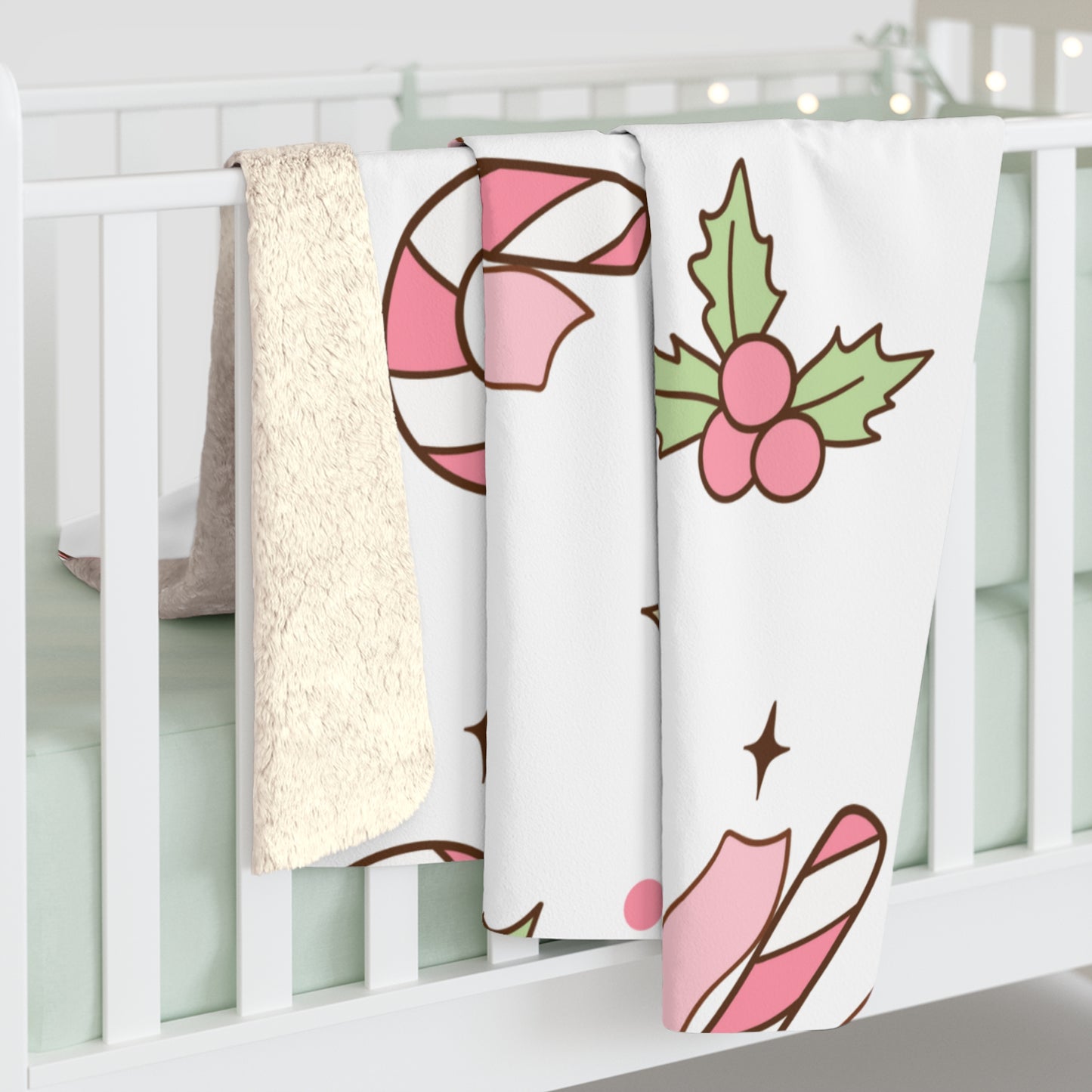 Christmas Candy Cane Blanket