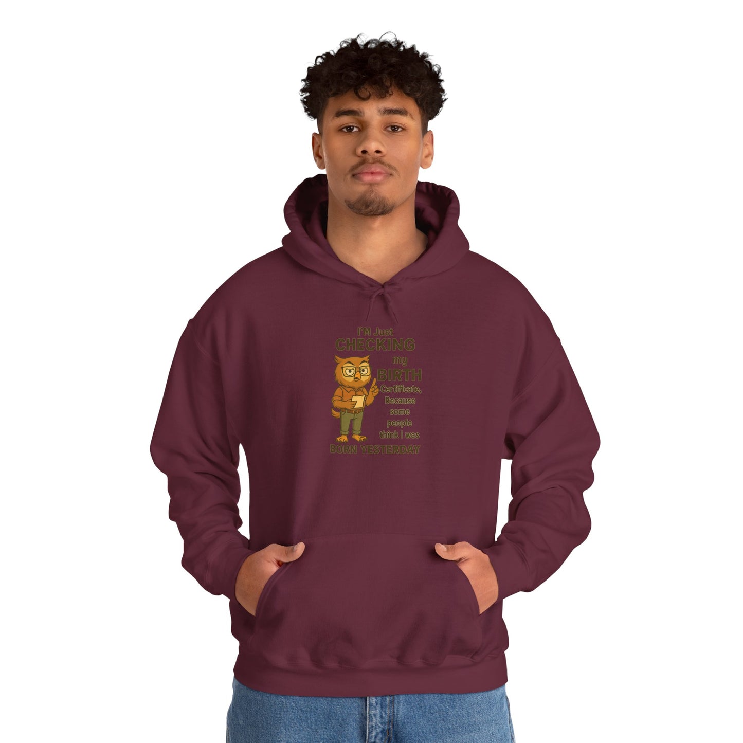 Funny Birthday Sweatshirt, Humorous Gift for Friends, Cozy Hooded Sweatshirt, Casual Wear, Unisex Birthday Apparel